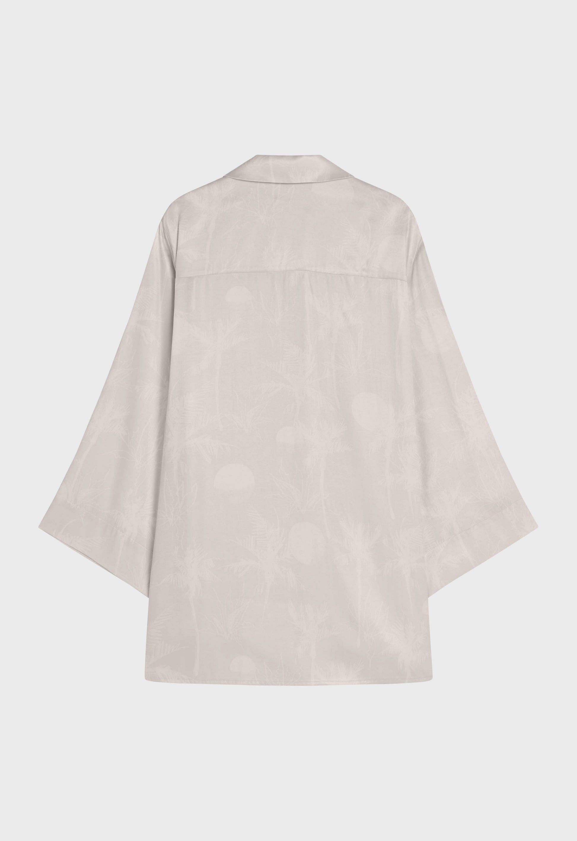 Chemise imprimée | Gris Lune Imprimé Palmiers