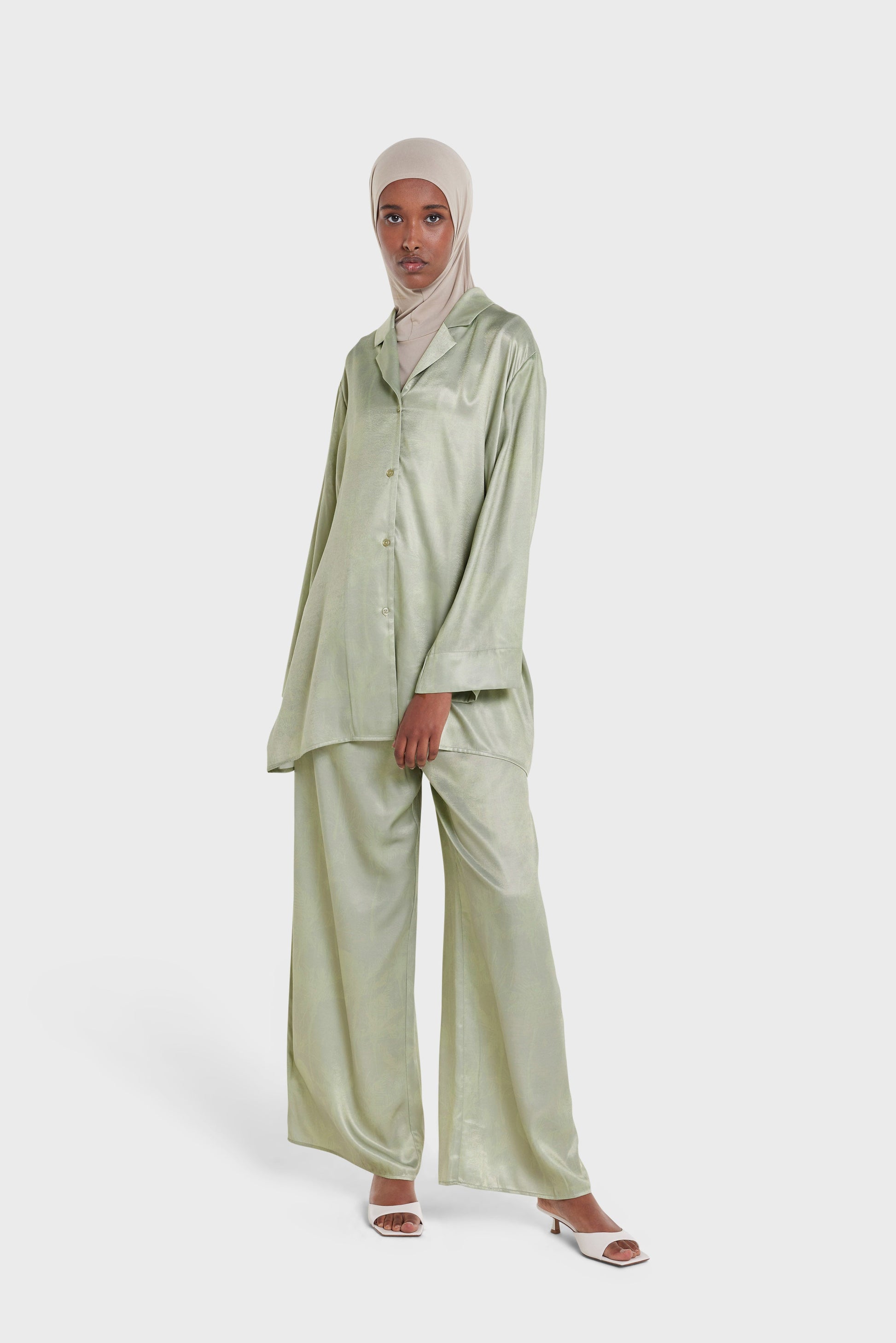 Chemise imprimée | Luzerne à imprimé palmier