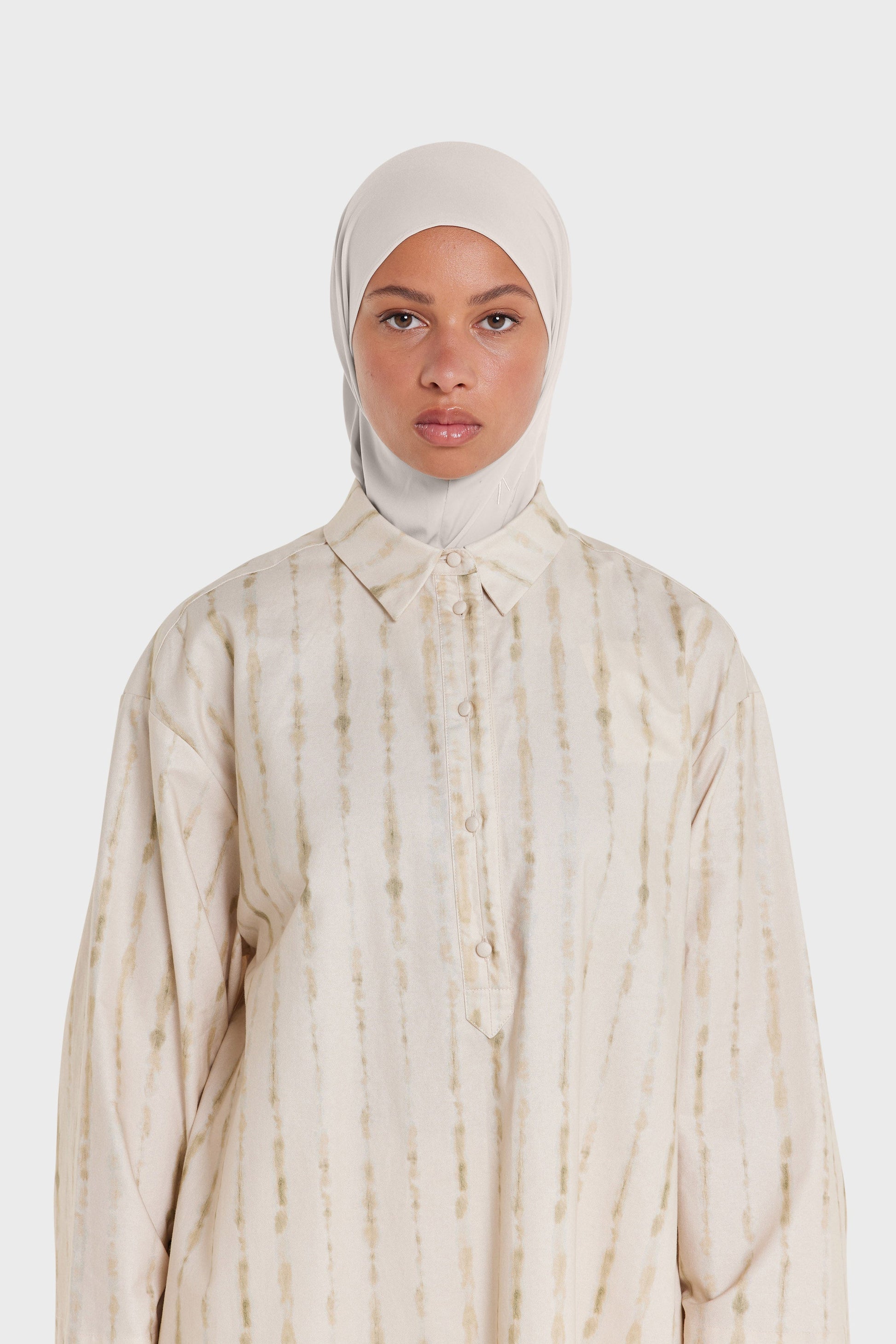 Hijab en jersey haut de gamme | Gris Lune