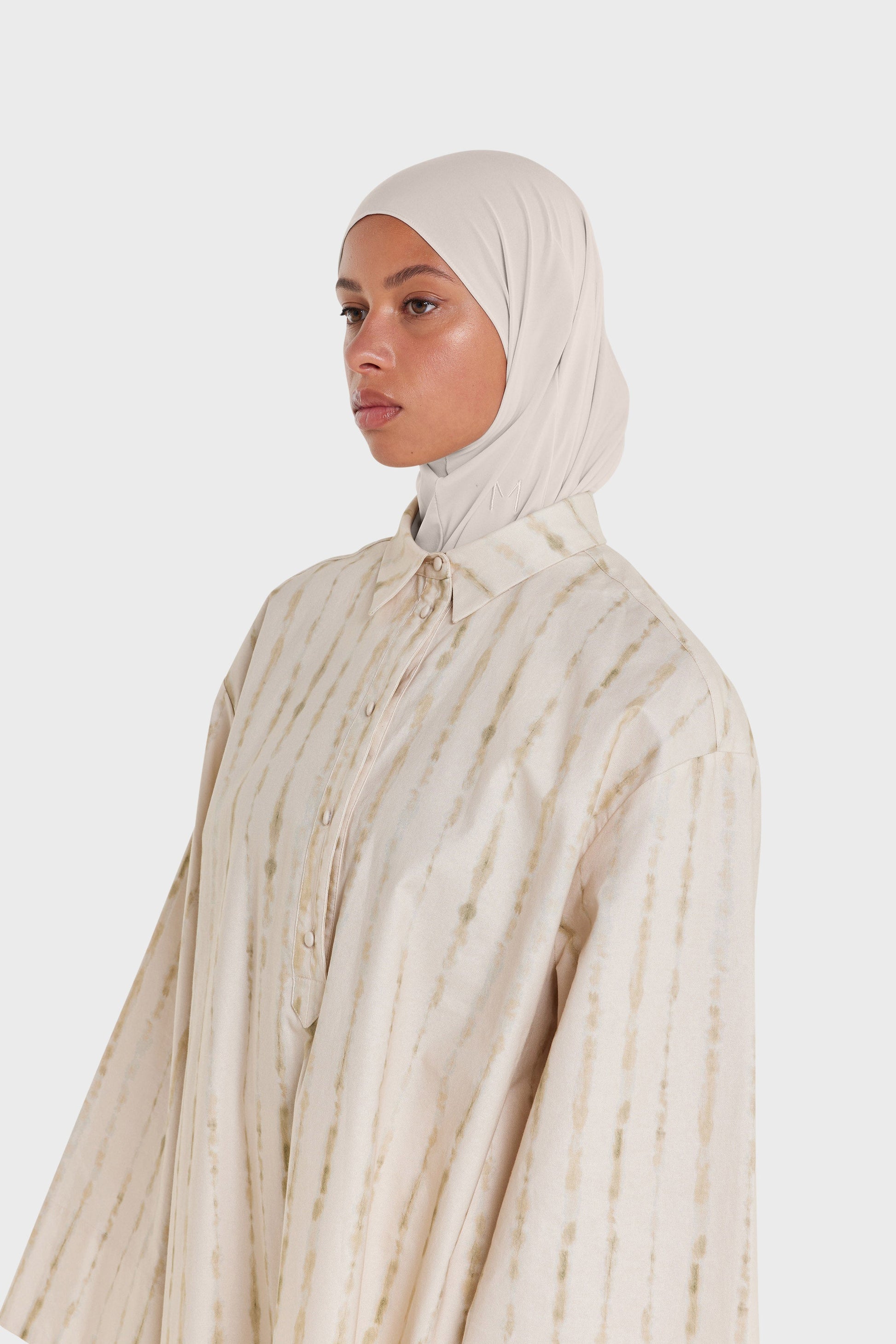 Hijab en jersey haut de gamme | Gris Lune