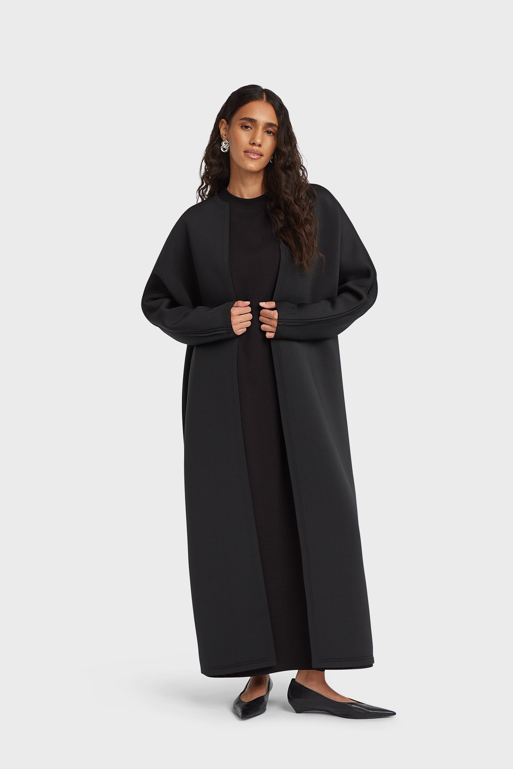 Abaya en néoprène | Noir