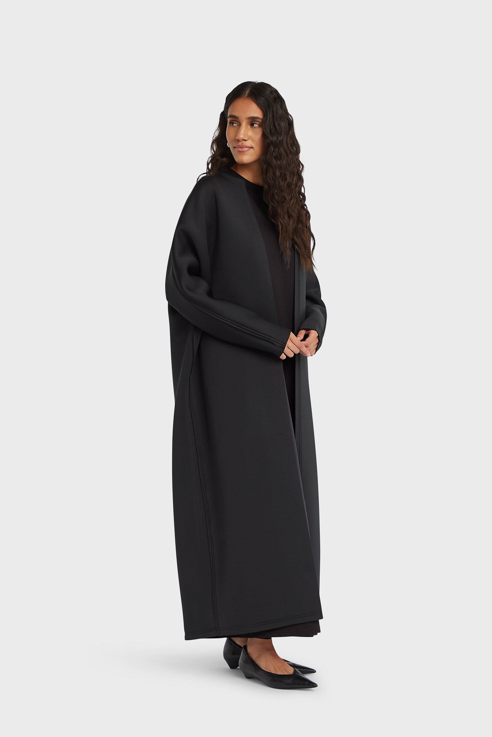 Abaya en néoprène | Noir