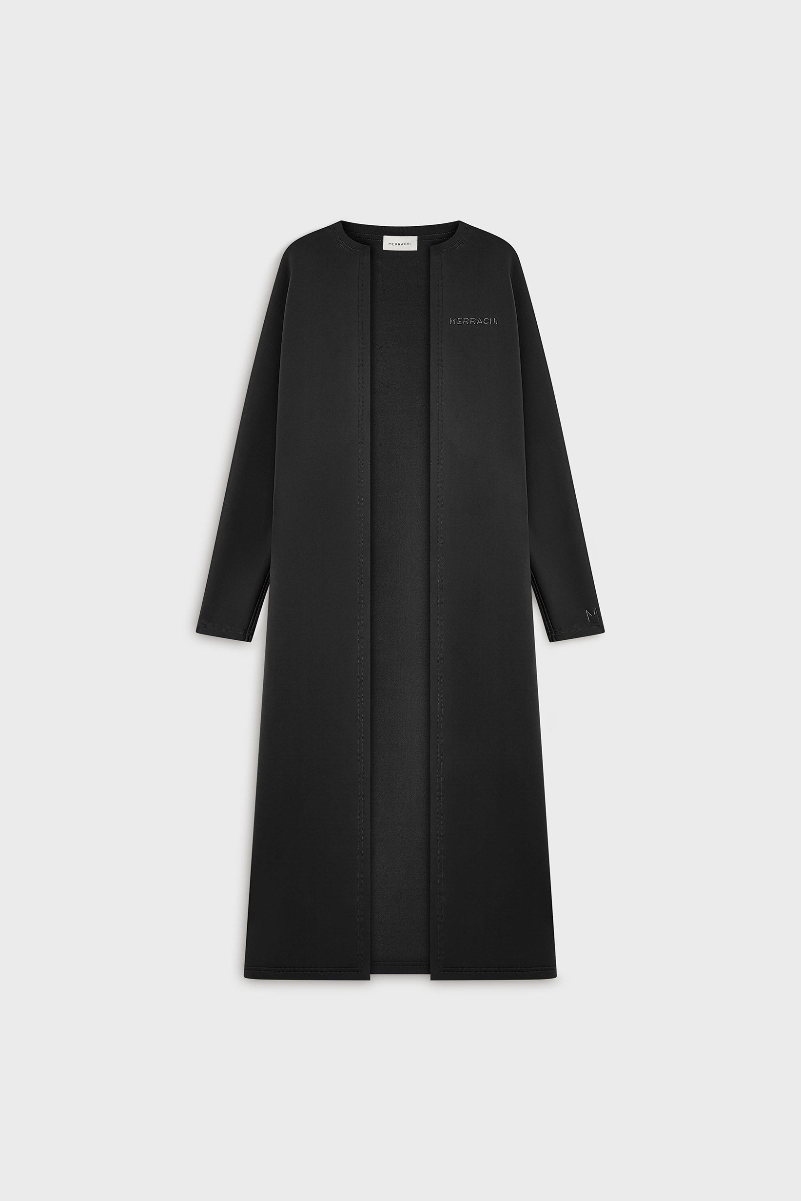 Abaya en néoprène | Noir