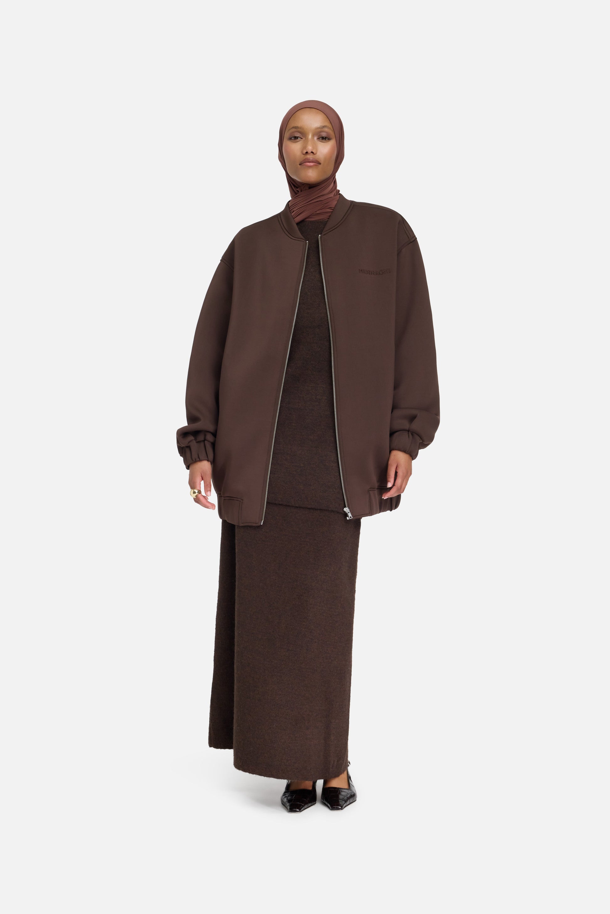 Bombardier en néoprène | Marron foncé