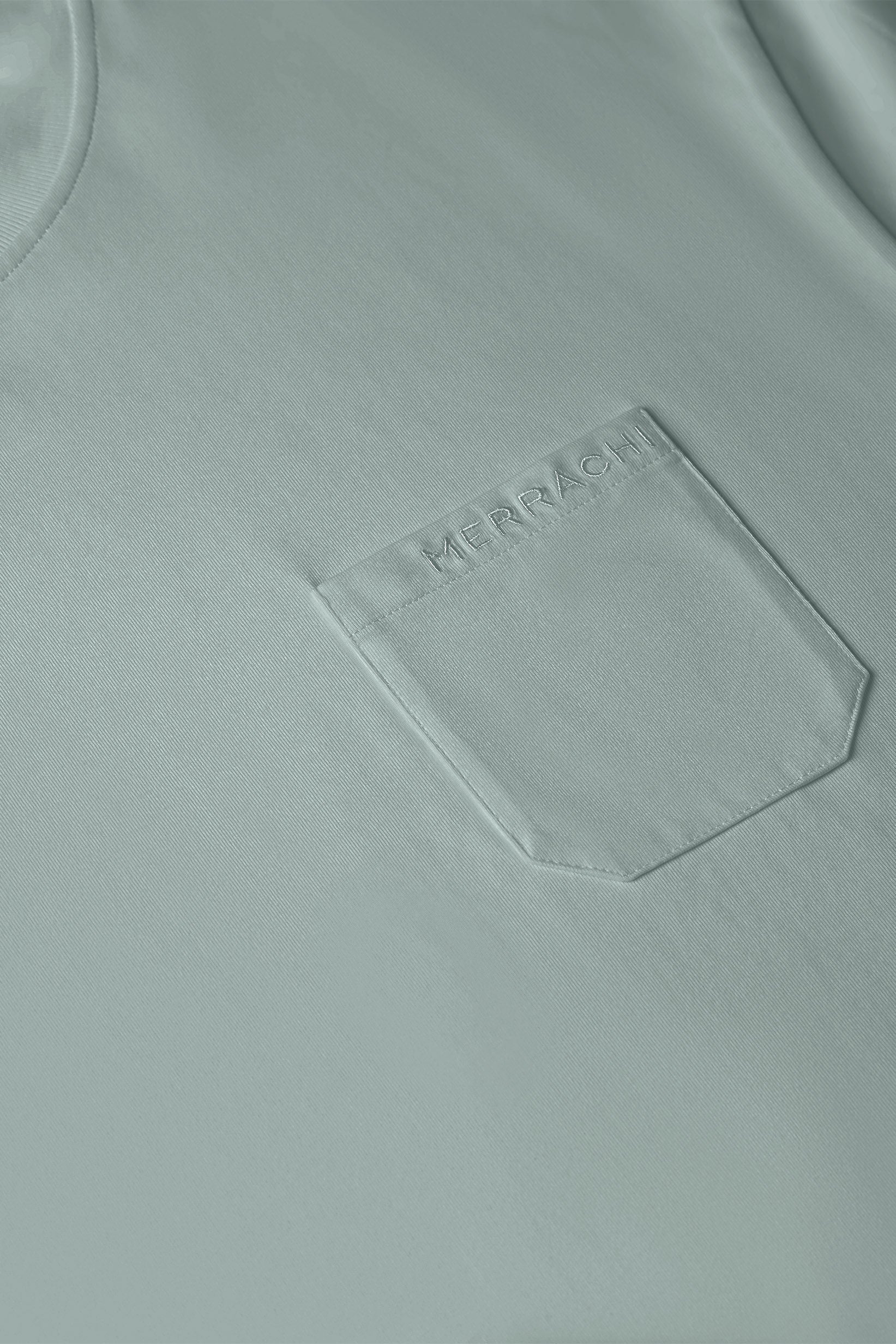 Tee-shirt en coton surdimensionné | Argent Bleu