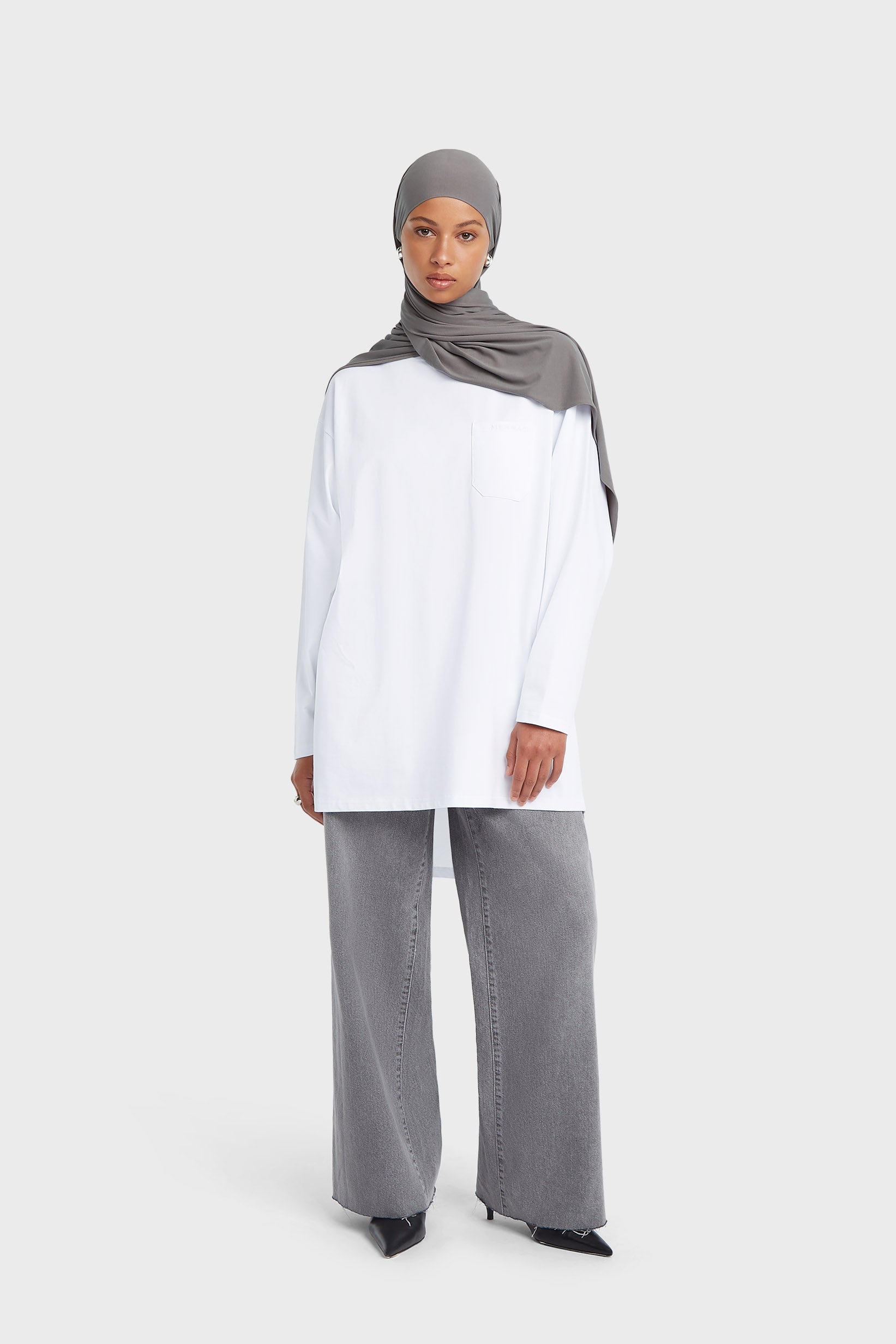 Tee-shirt en coton surdimensionné | Blanc