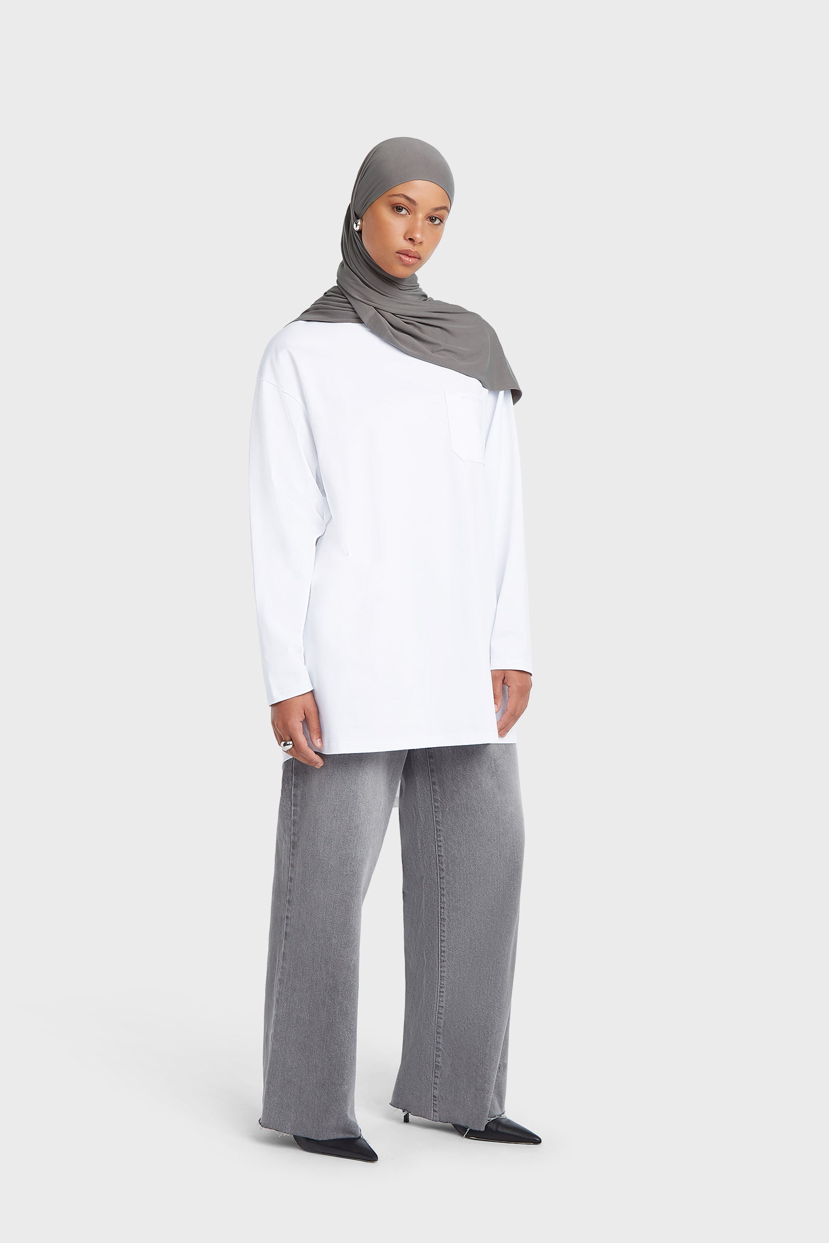 Tee-shirt en coton surdimensionné | Blanc