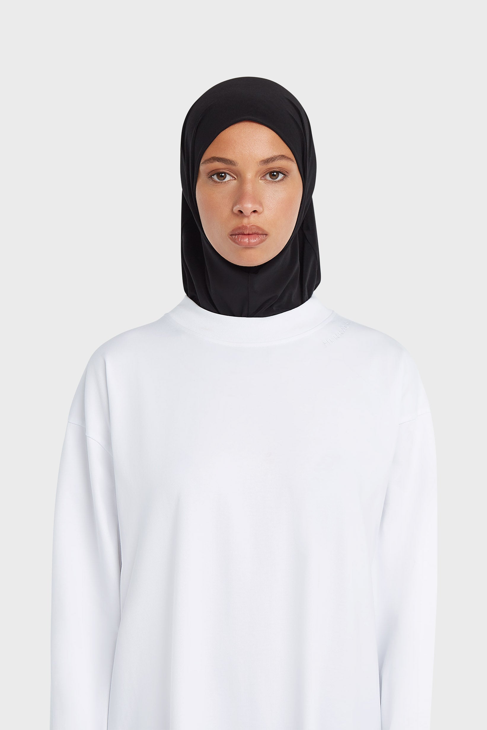 Hijab en jersey haut de gamme | Noir