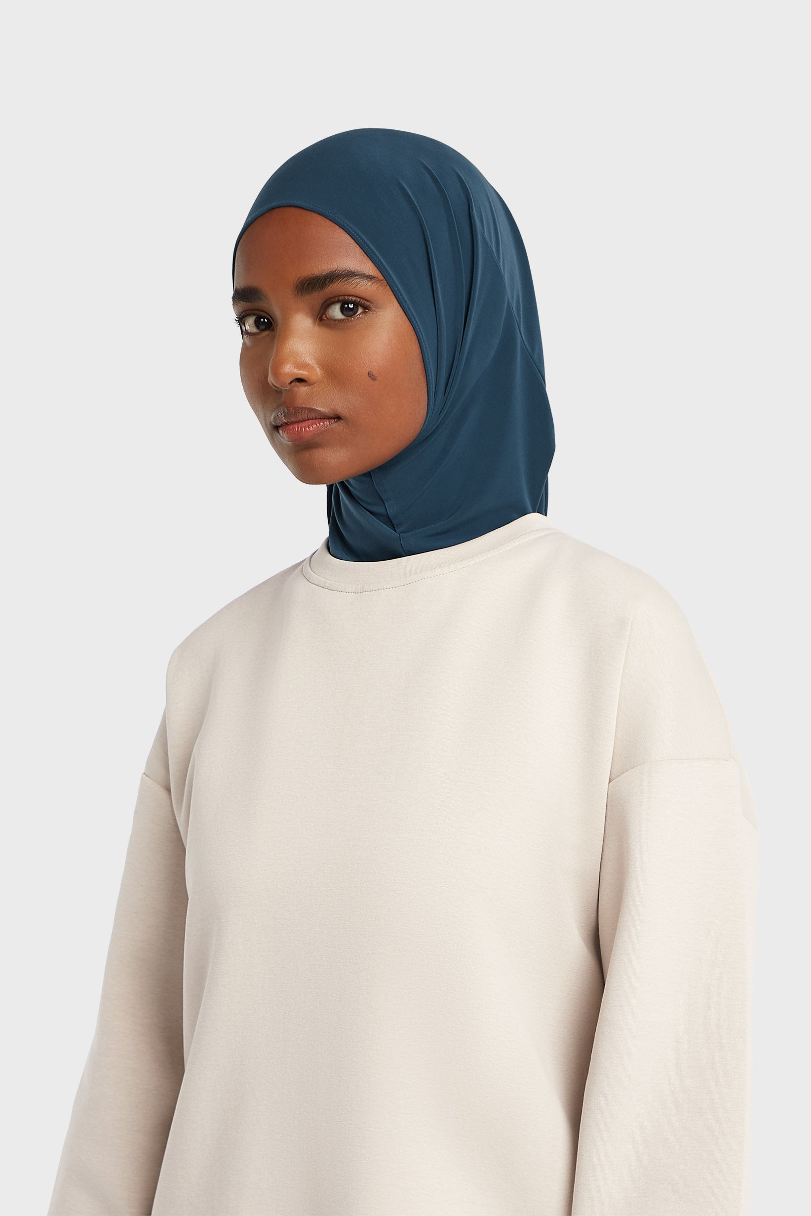 Hijab en jersey haut de gamme | Saphir bleu