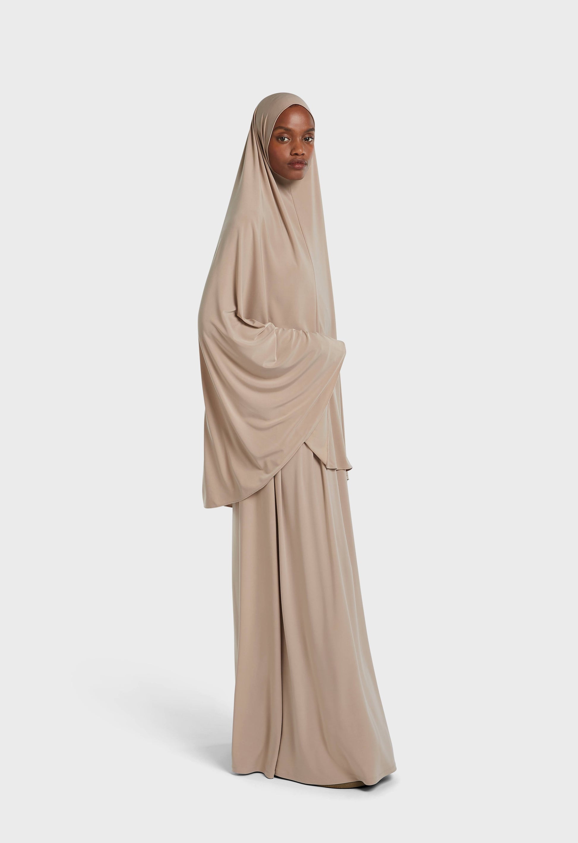 Jupe de prière en jersey premium | Perle noire