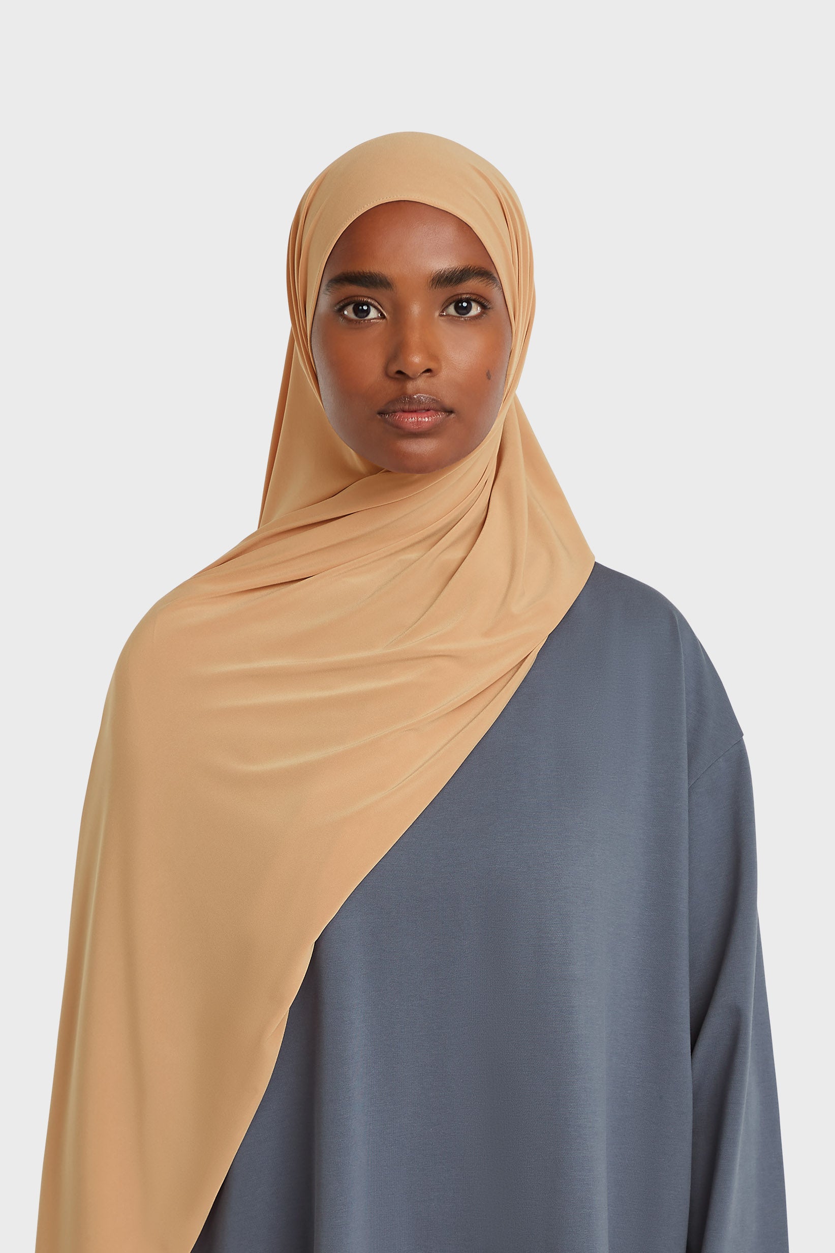 Écharpe en jersey haut de gamme | Orange poussiéreux