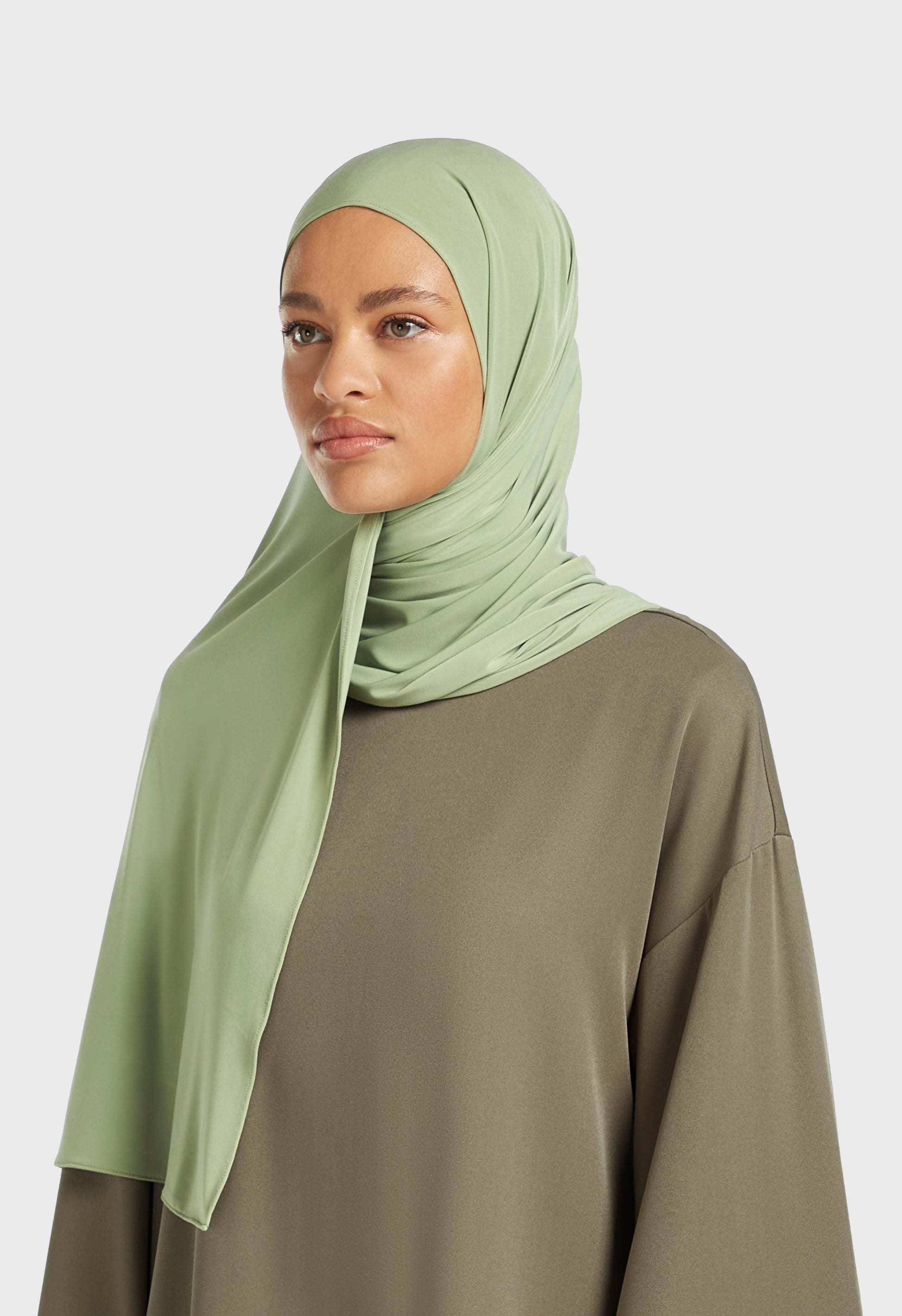 Écharpe en jersey haut de gamme | Matcha