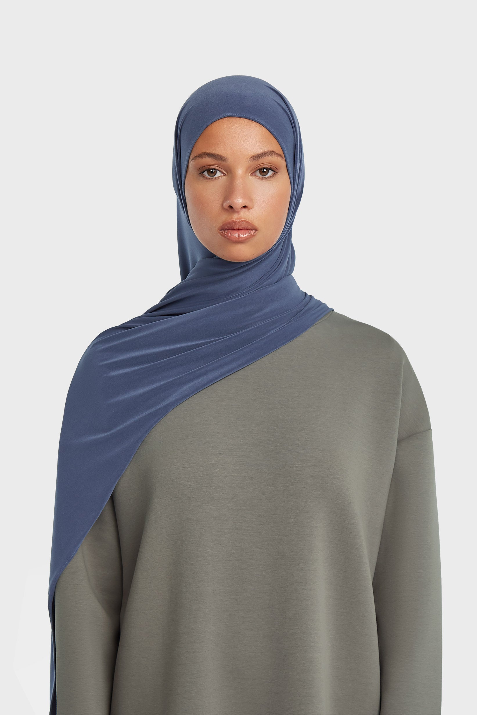 Écharpe en jersey haut de gamme | Marine