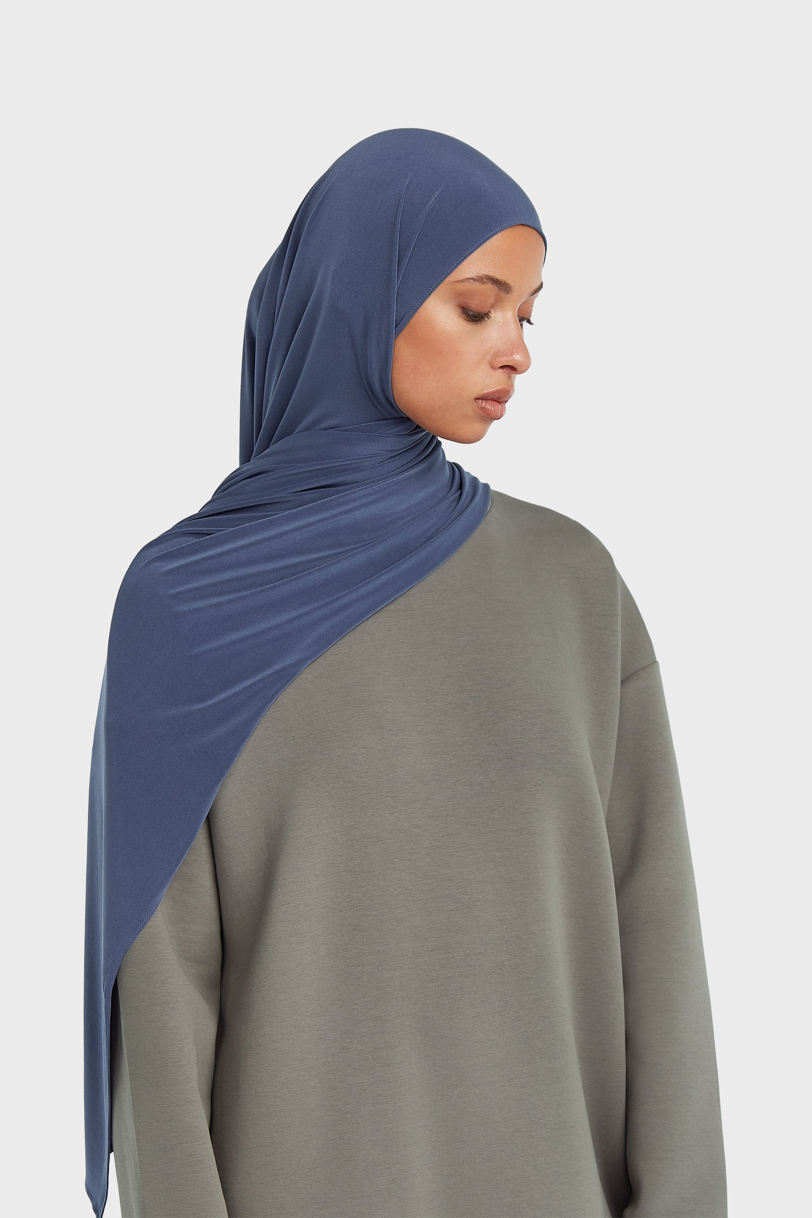 Écharpe en jersey haut de gamme | Marine