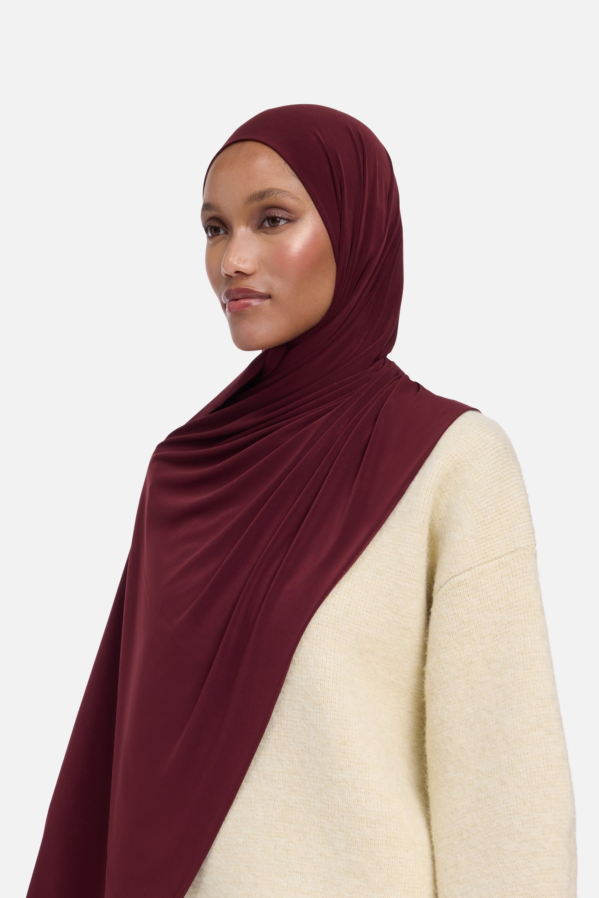 Écharpe en jersey haut de gamme | Bourgogne