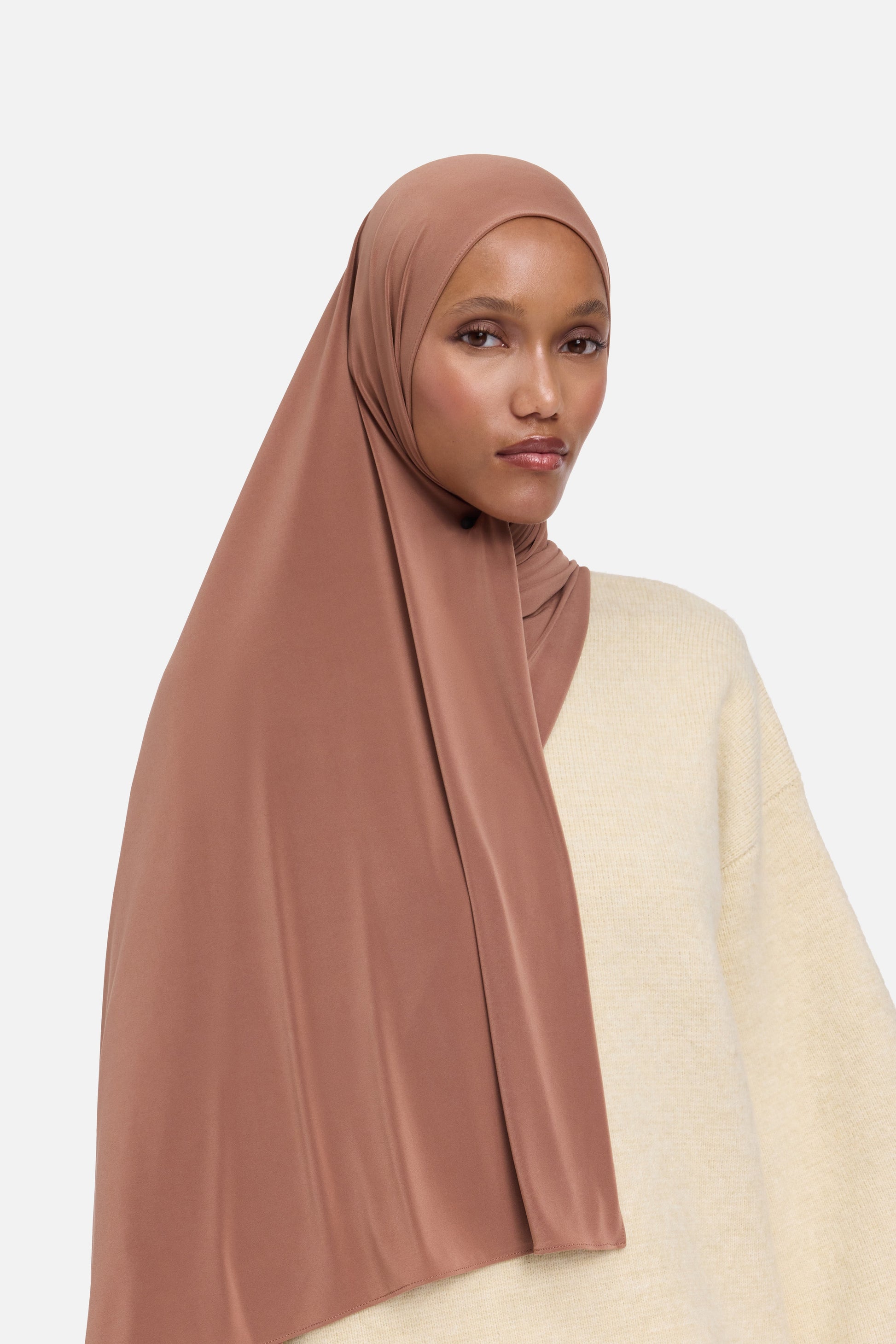 Écharpe en jersey haut de gamme | figue