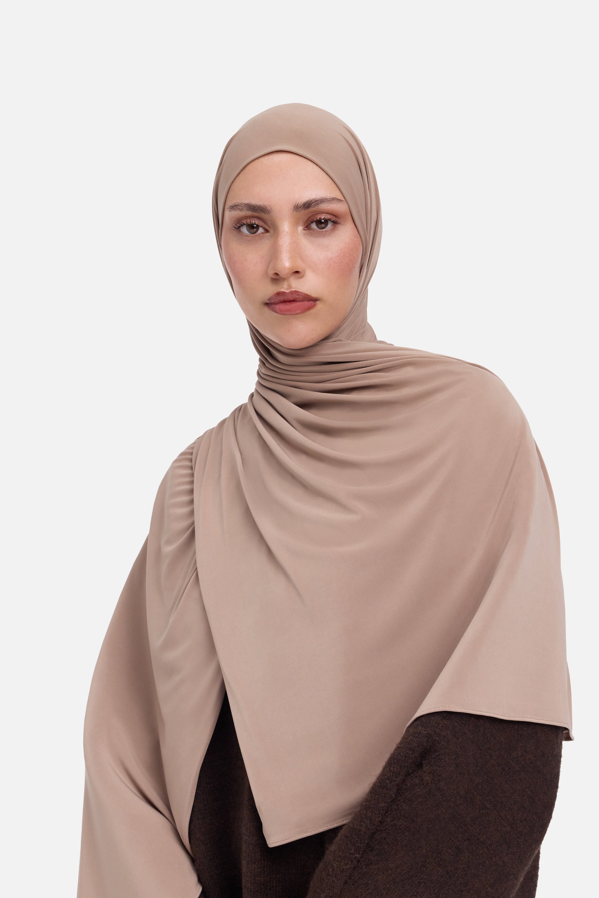 Écharpe en jersey haut de gamme | Prune clair