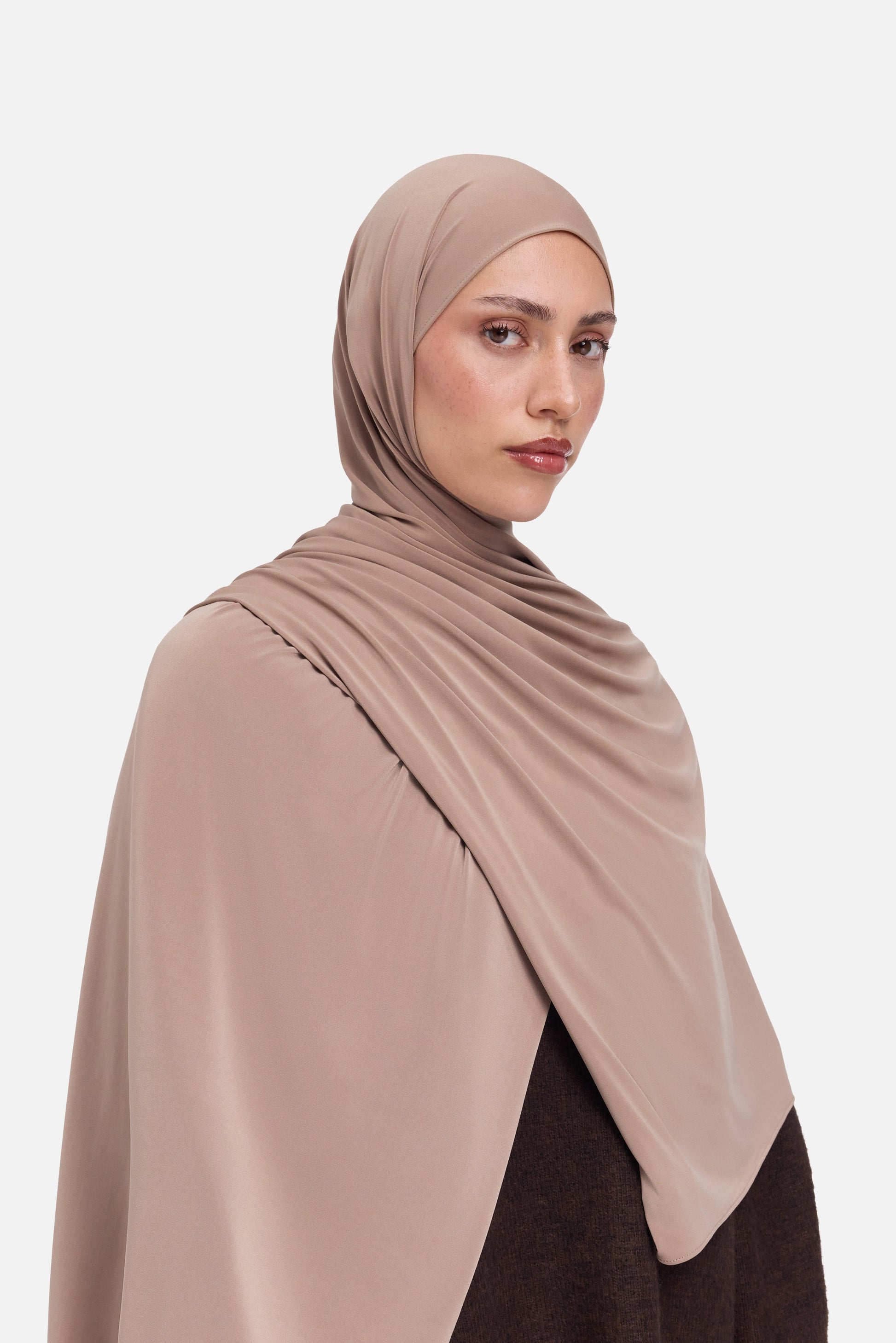 Écharpe en jersey haut de gamme | Prune clair