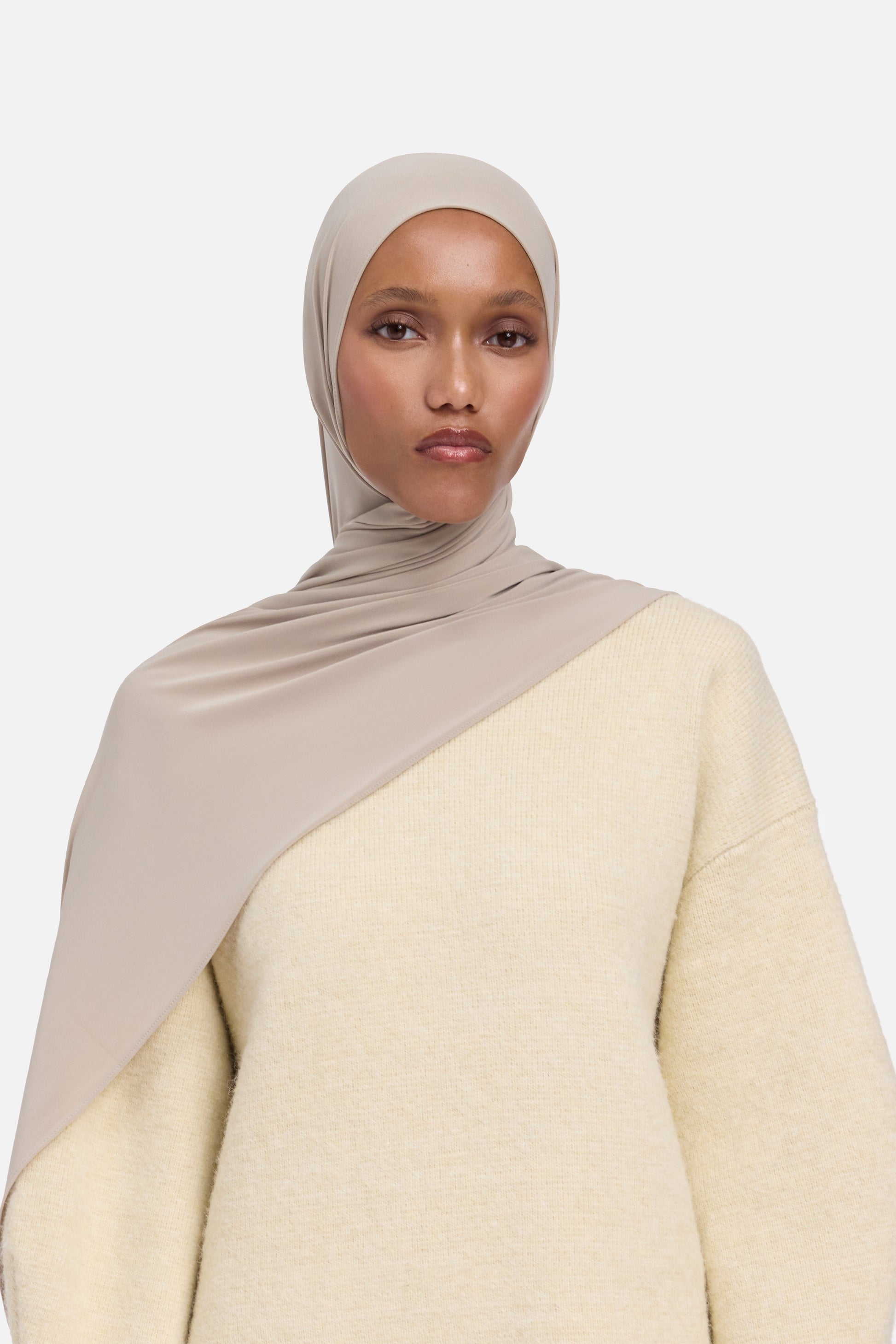 Écharpe en jersey haut de gamme | Vison