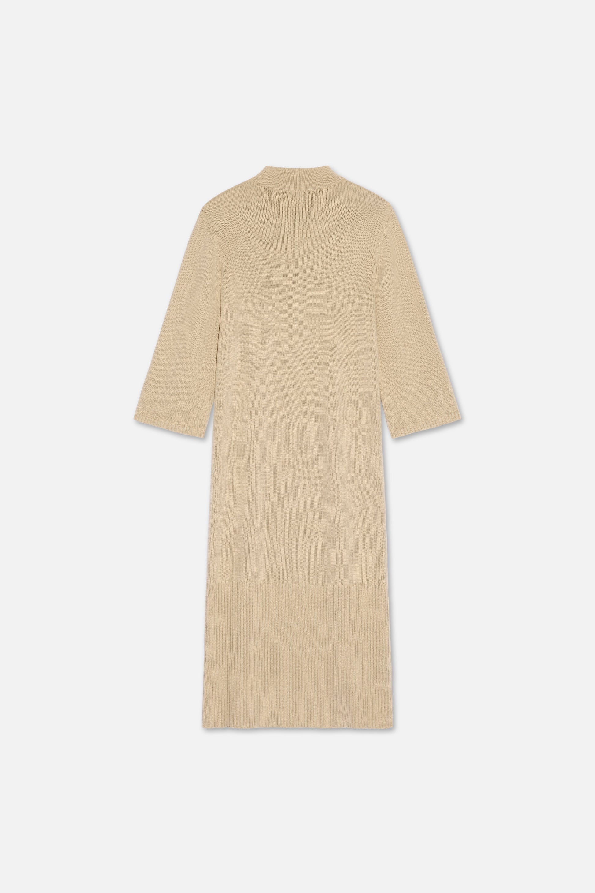 Robe en tricot côtelé | Kaki