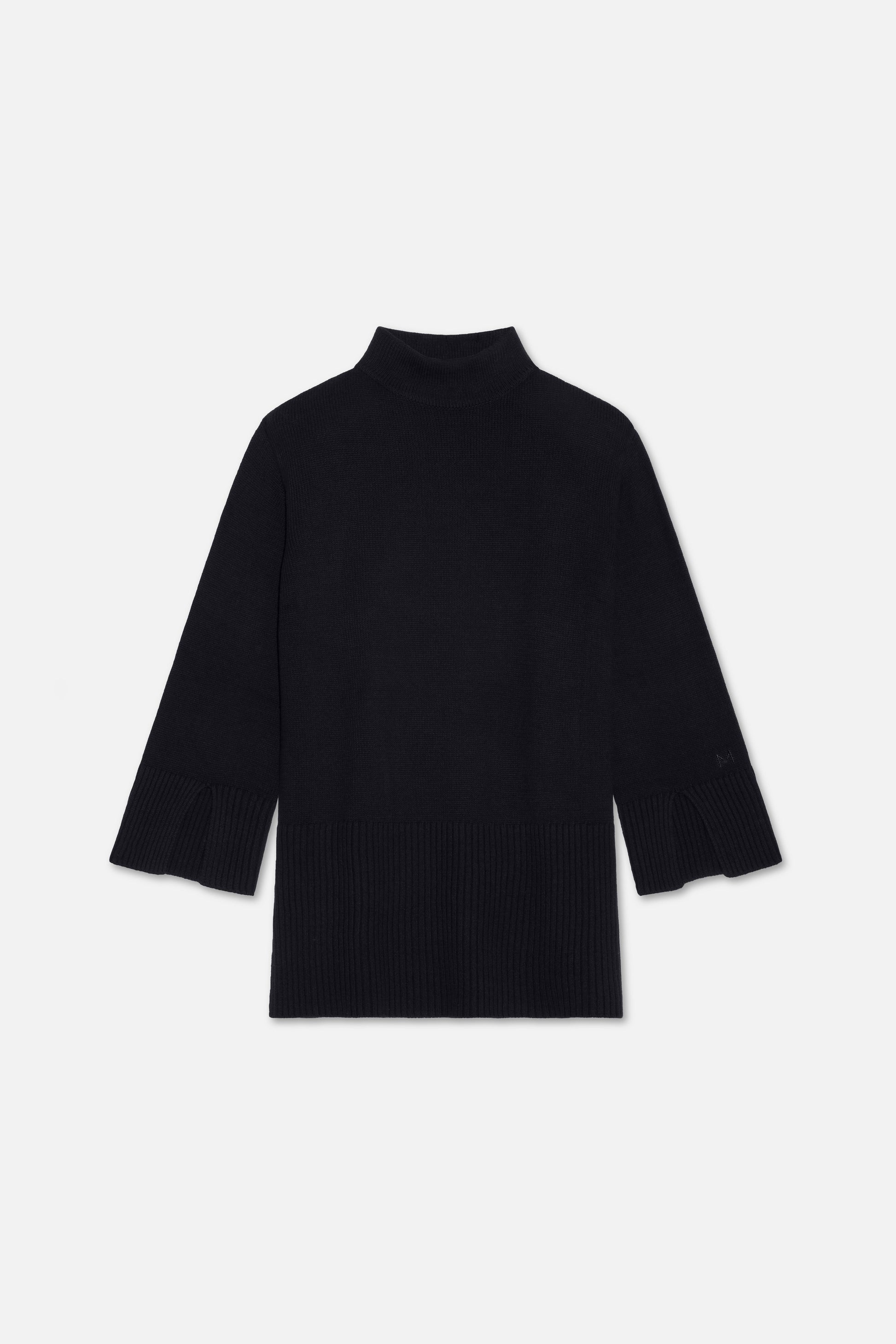Pull en tricot côtelé | Noir