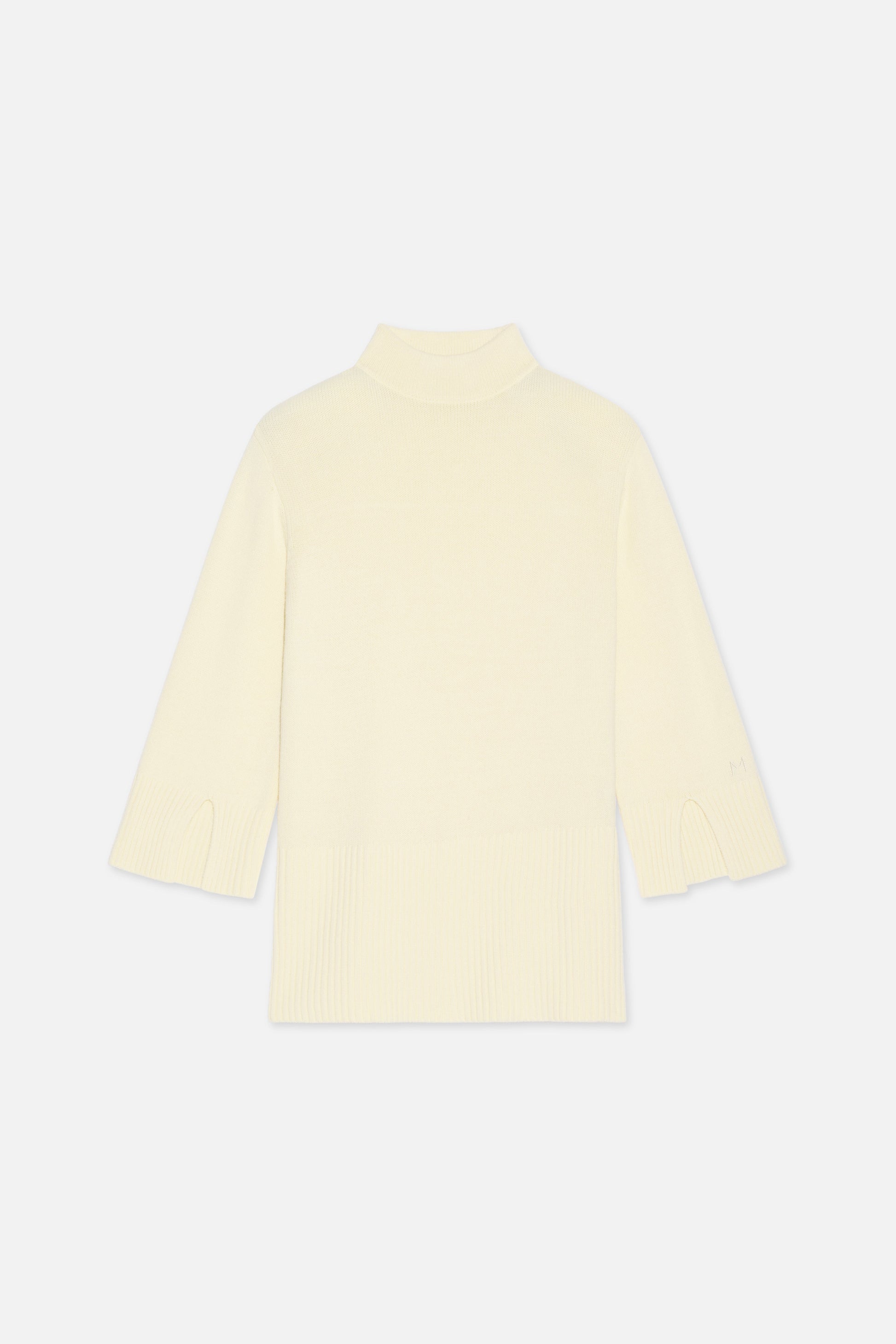 Pull en tricot côtelé | Porcelaine