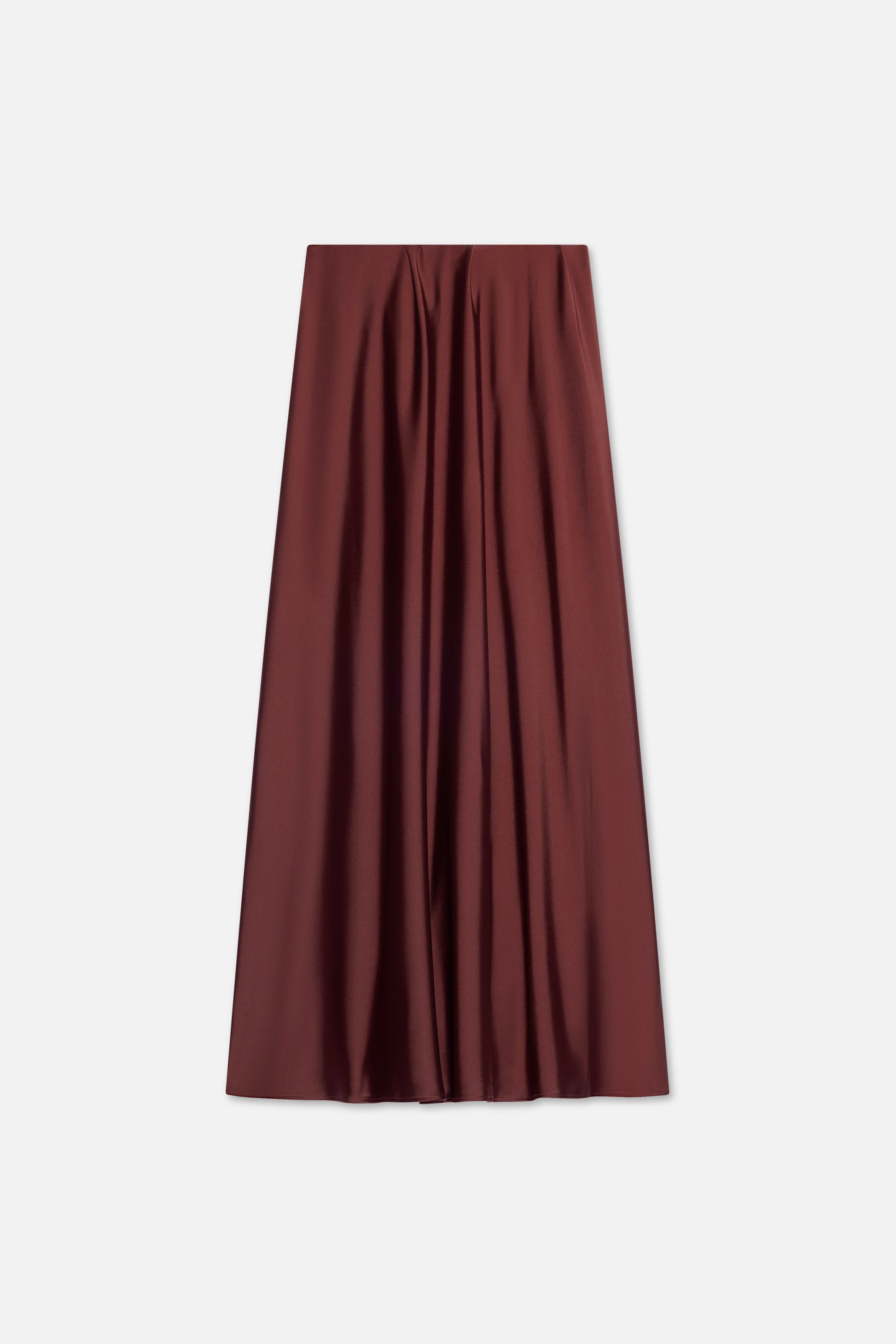 Jupe en satin | Cerise noire