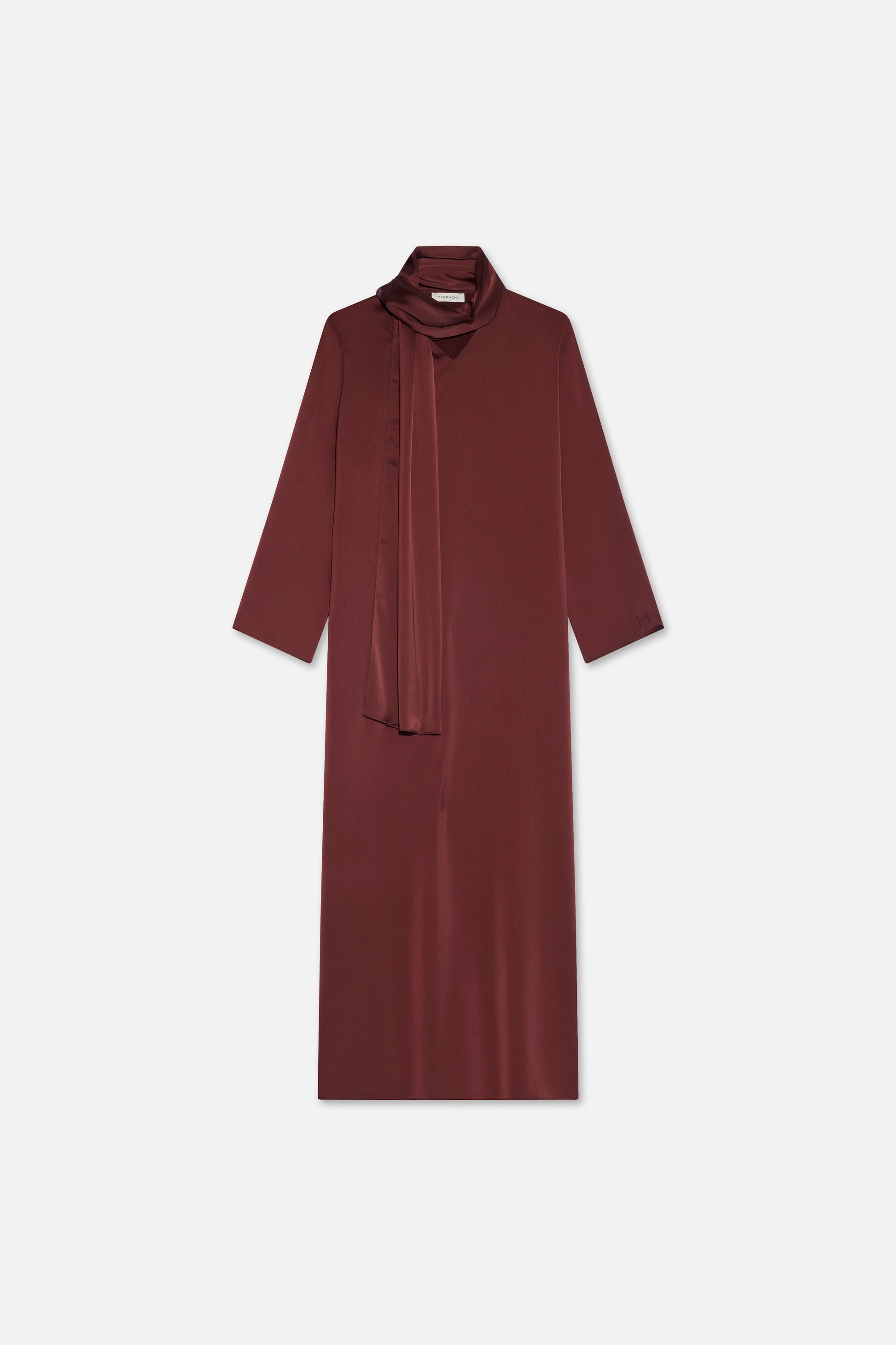 Robe châle | Cerise noire