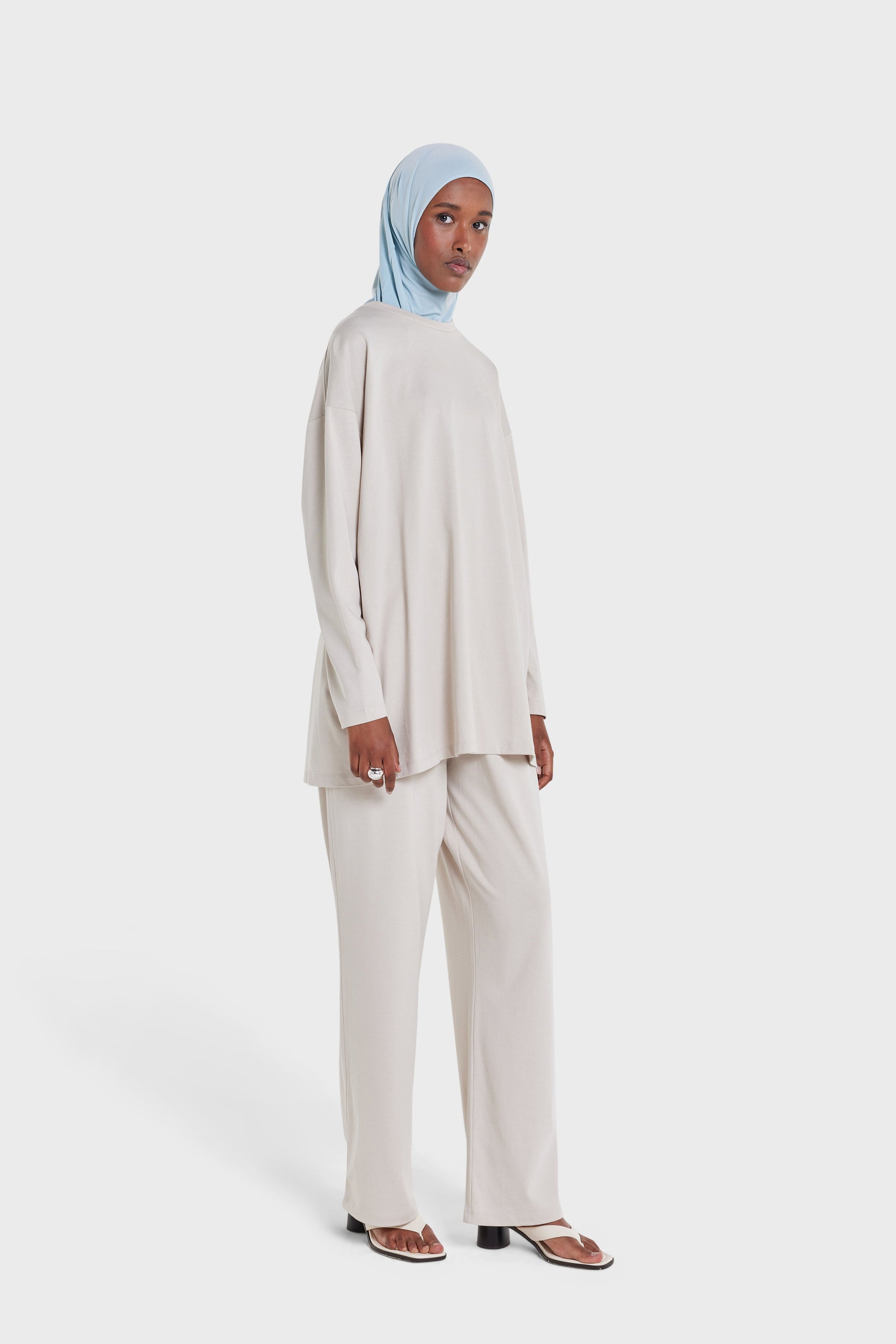 Tee-shirt en coton | Gris Lune