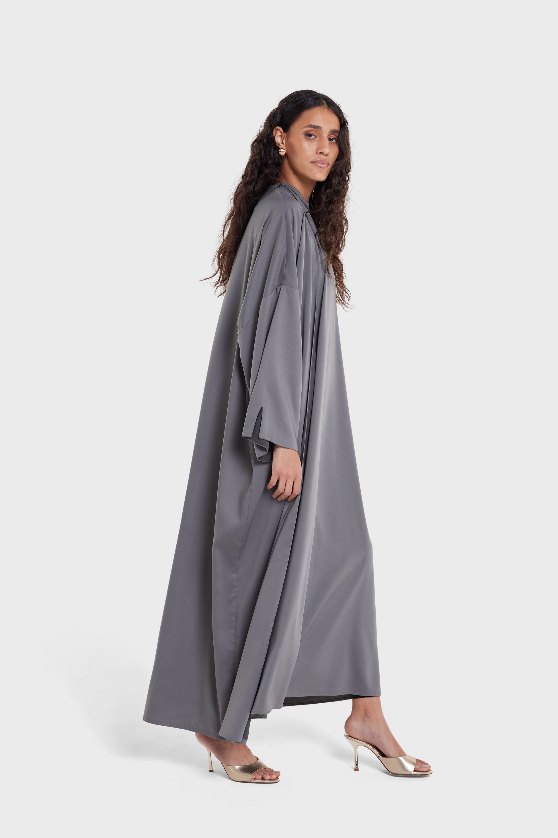 Abaya d'été | Gris foncé