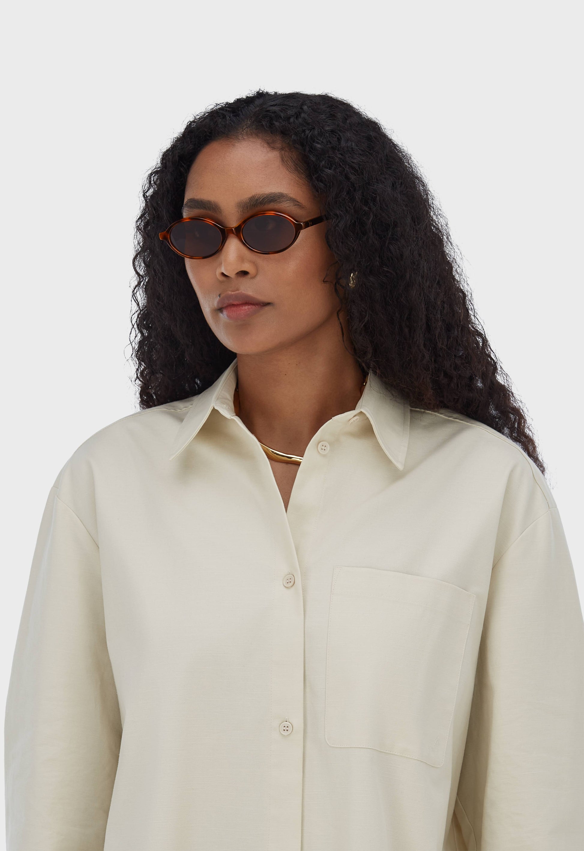 Lunettes de soleil à monture en acétate | Tortue