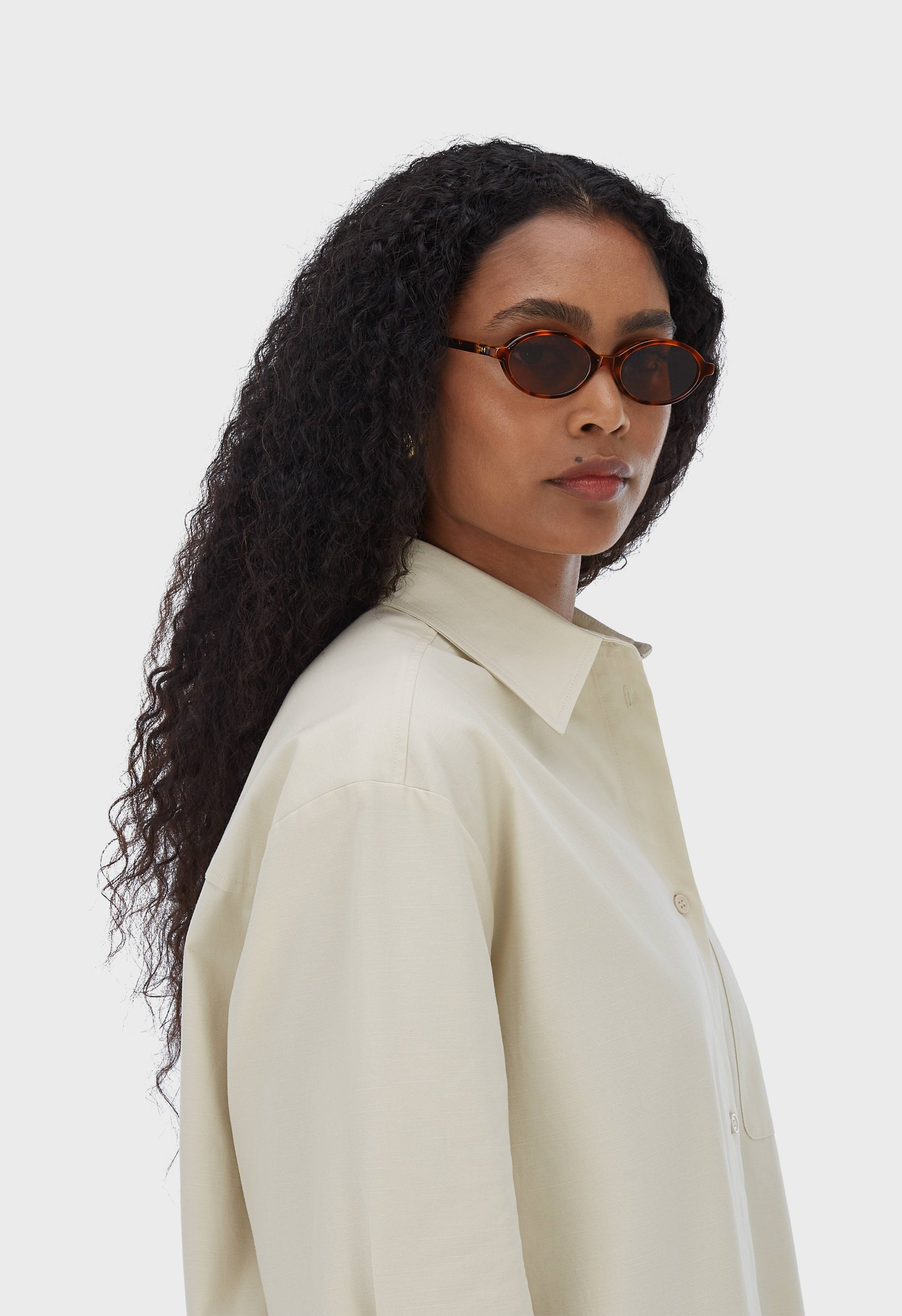 Lunettes de soleil à monture en acétate | Tortue