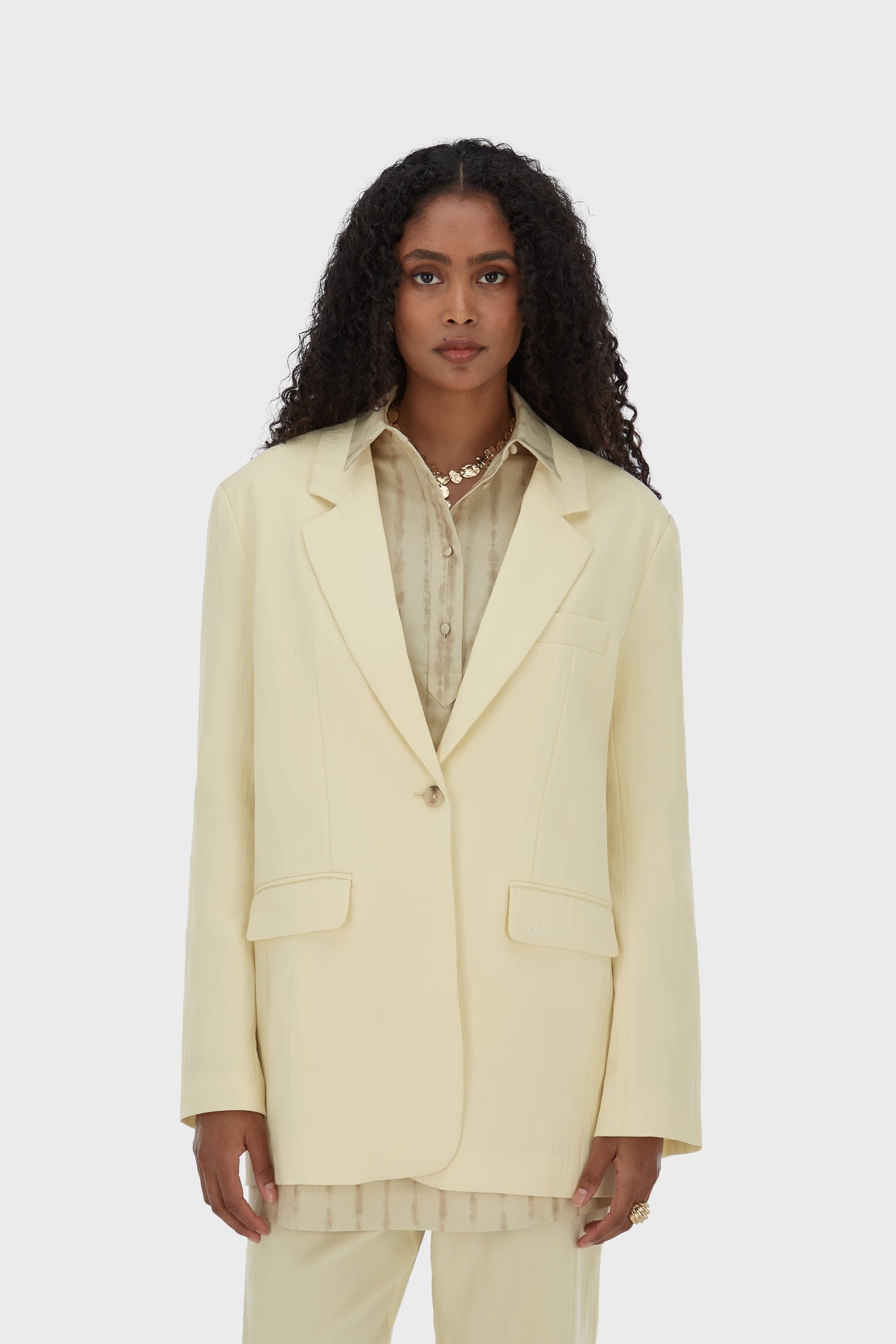 Blazer coupe carrée | Sorbet