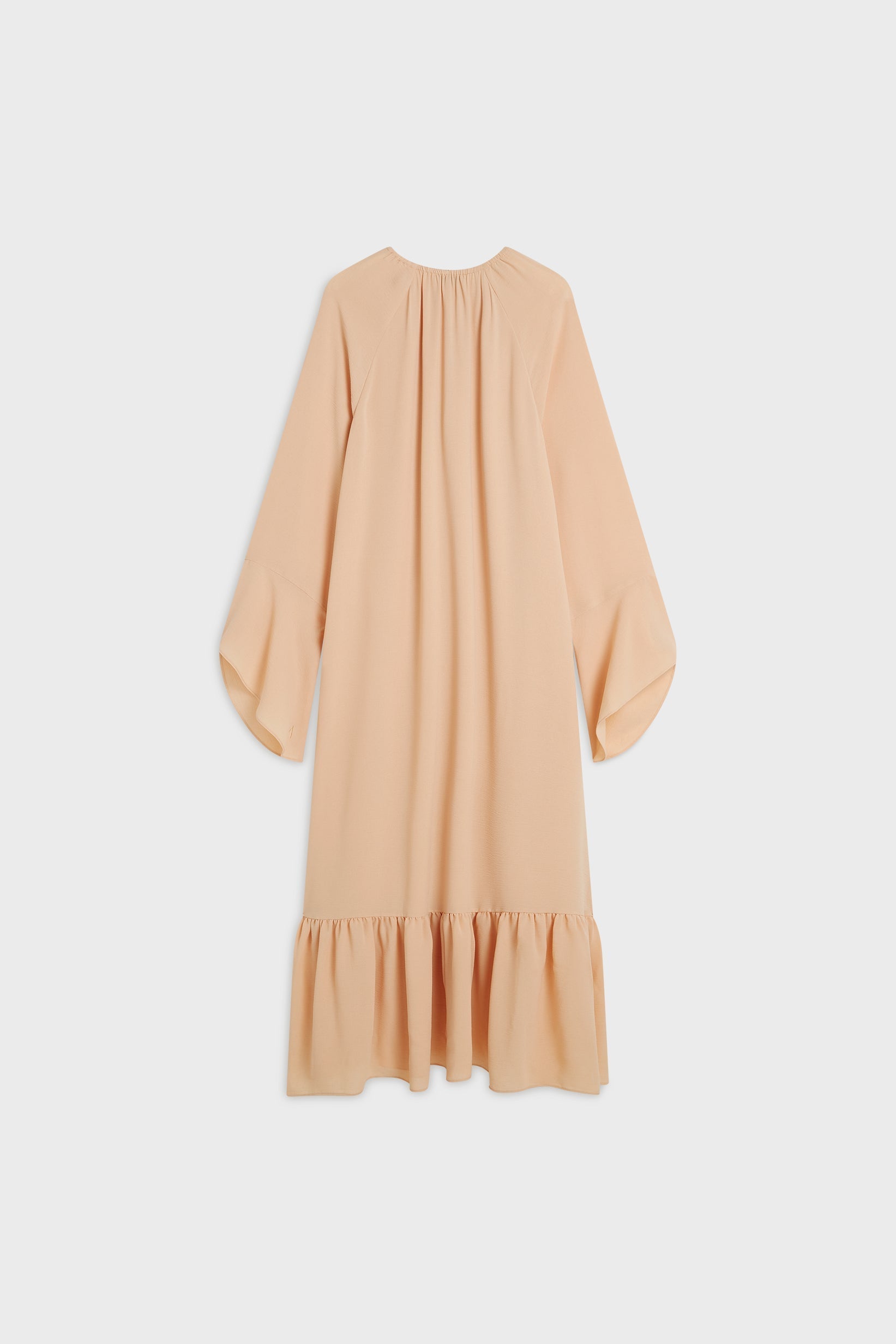 Robe en crêpe | Rose beige