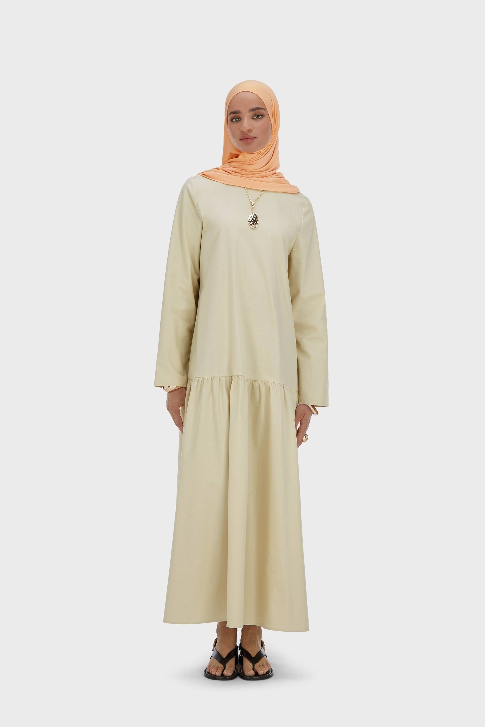 Robe taille basse | Sable