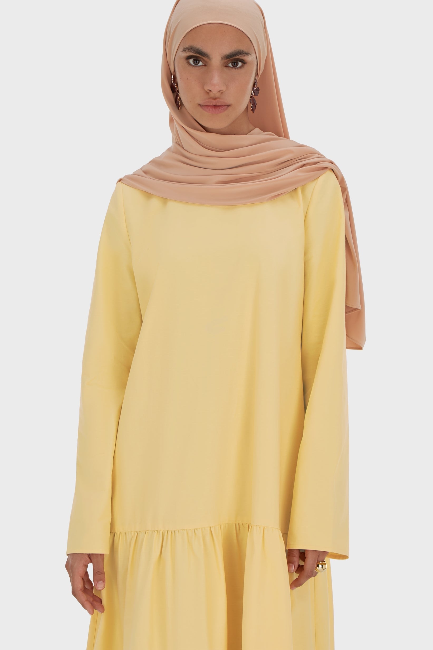 Robe taille basse | Jaune coucher de soleil