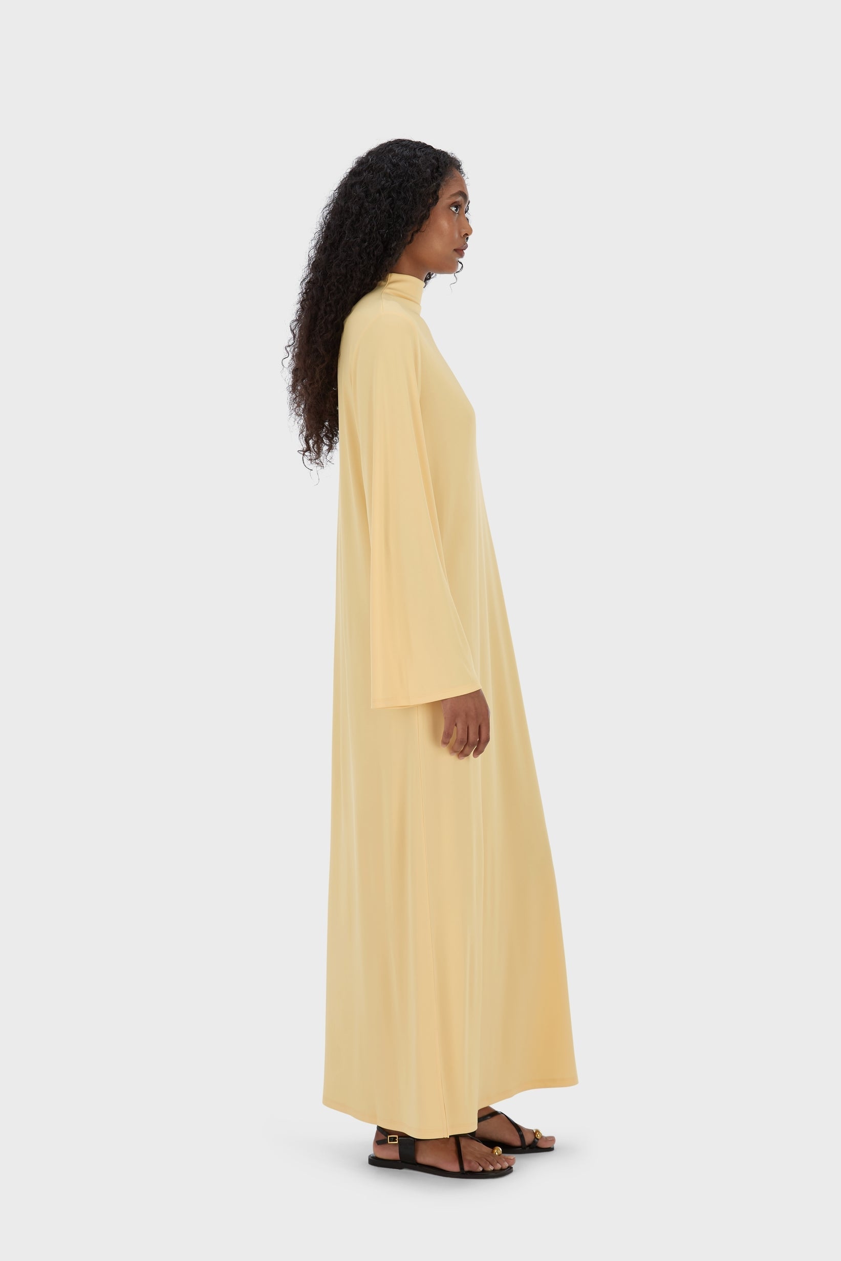 Robe En Jersey Essentielle Régulier | Jaune coucher de soleil