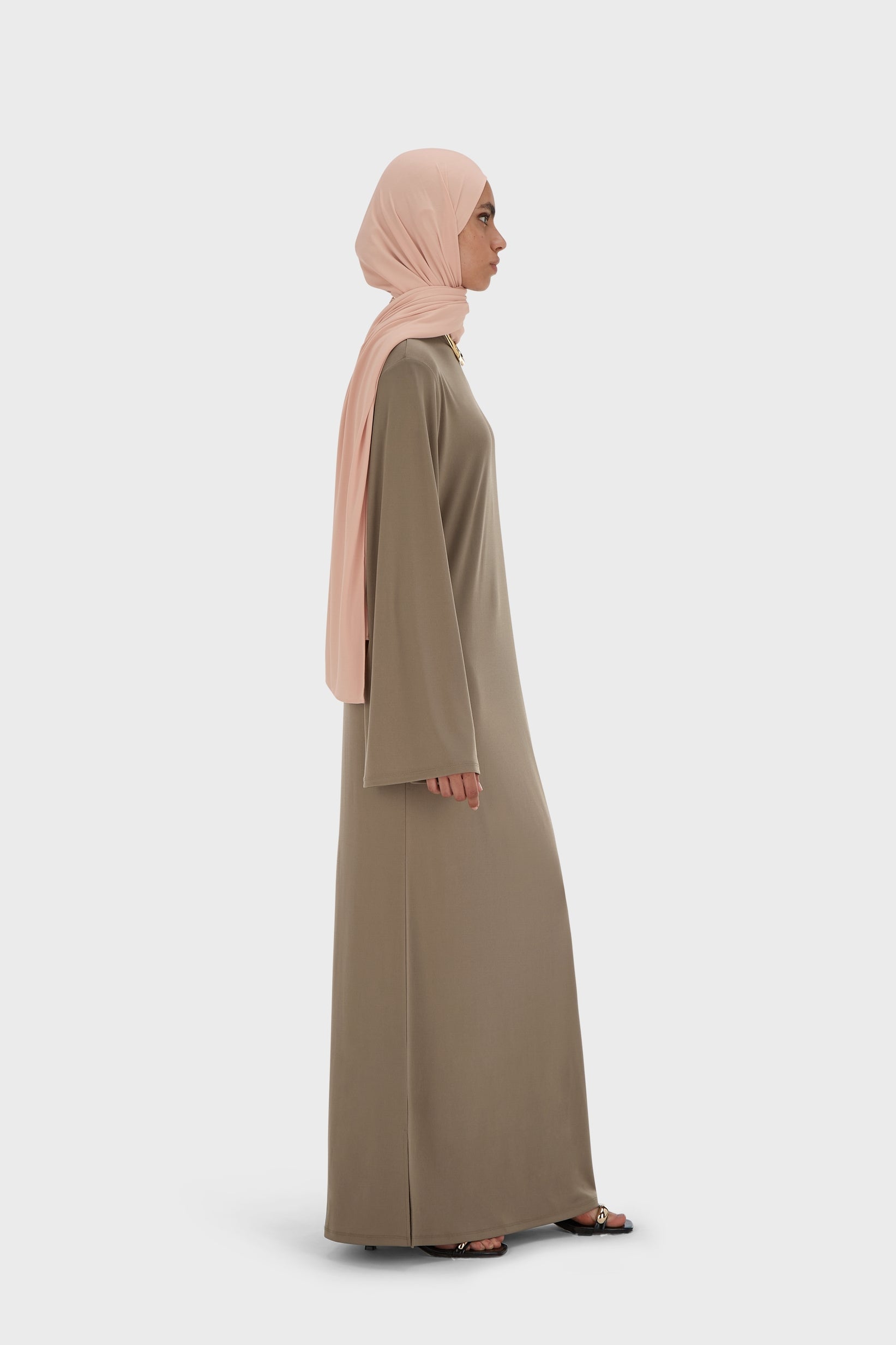 Robe En Jersey Essentielle Régulier | Taupe