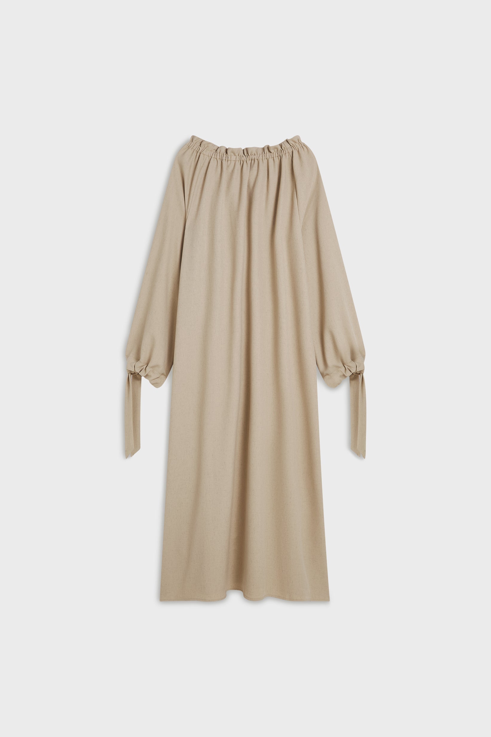 Robe à col froncé | Poivre Blanc