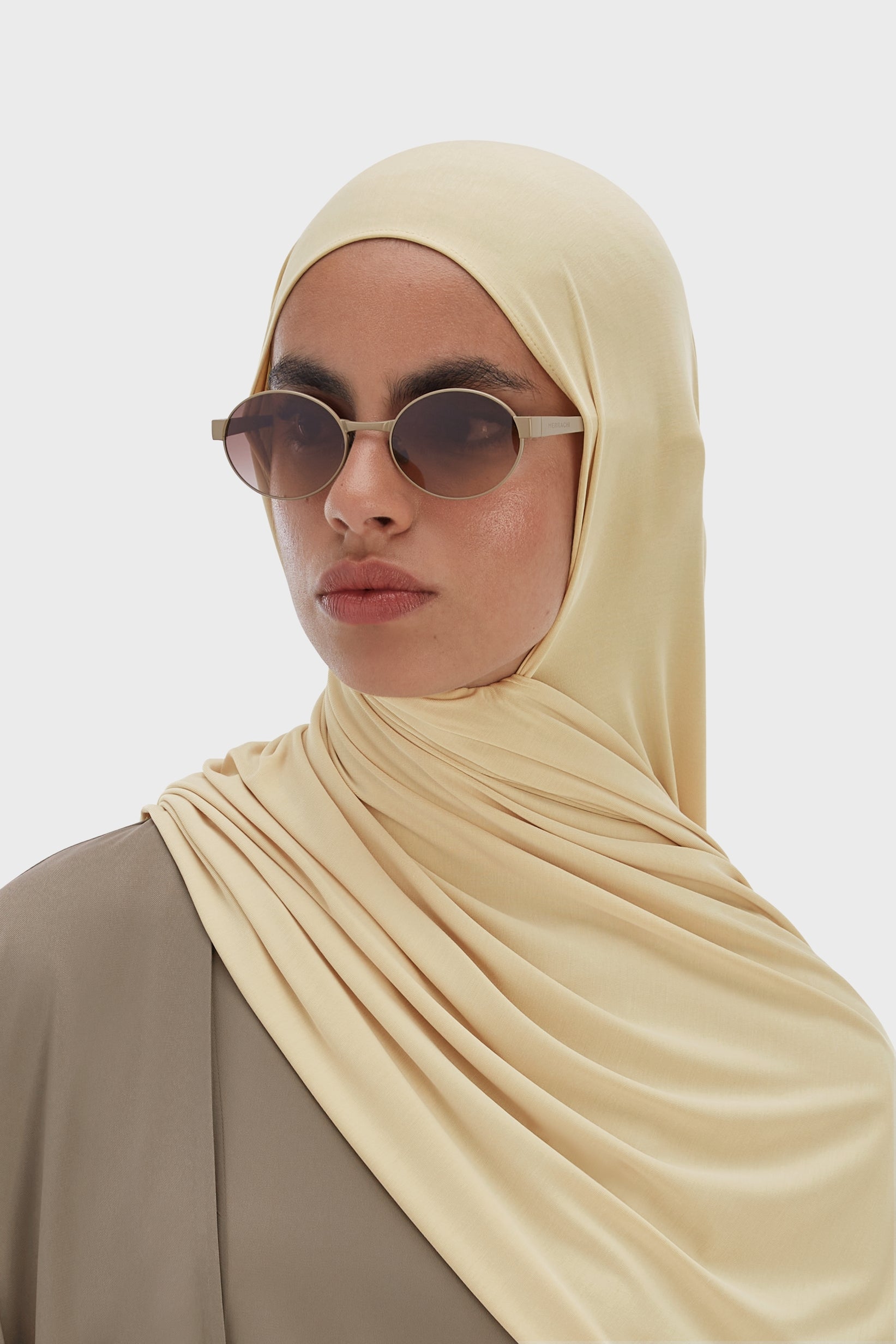 Lunettes de soleil à monture ovale | Brun Désert