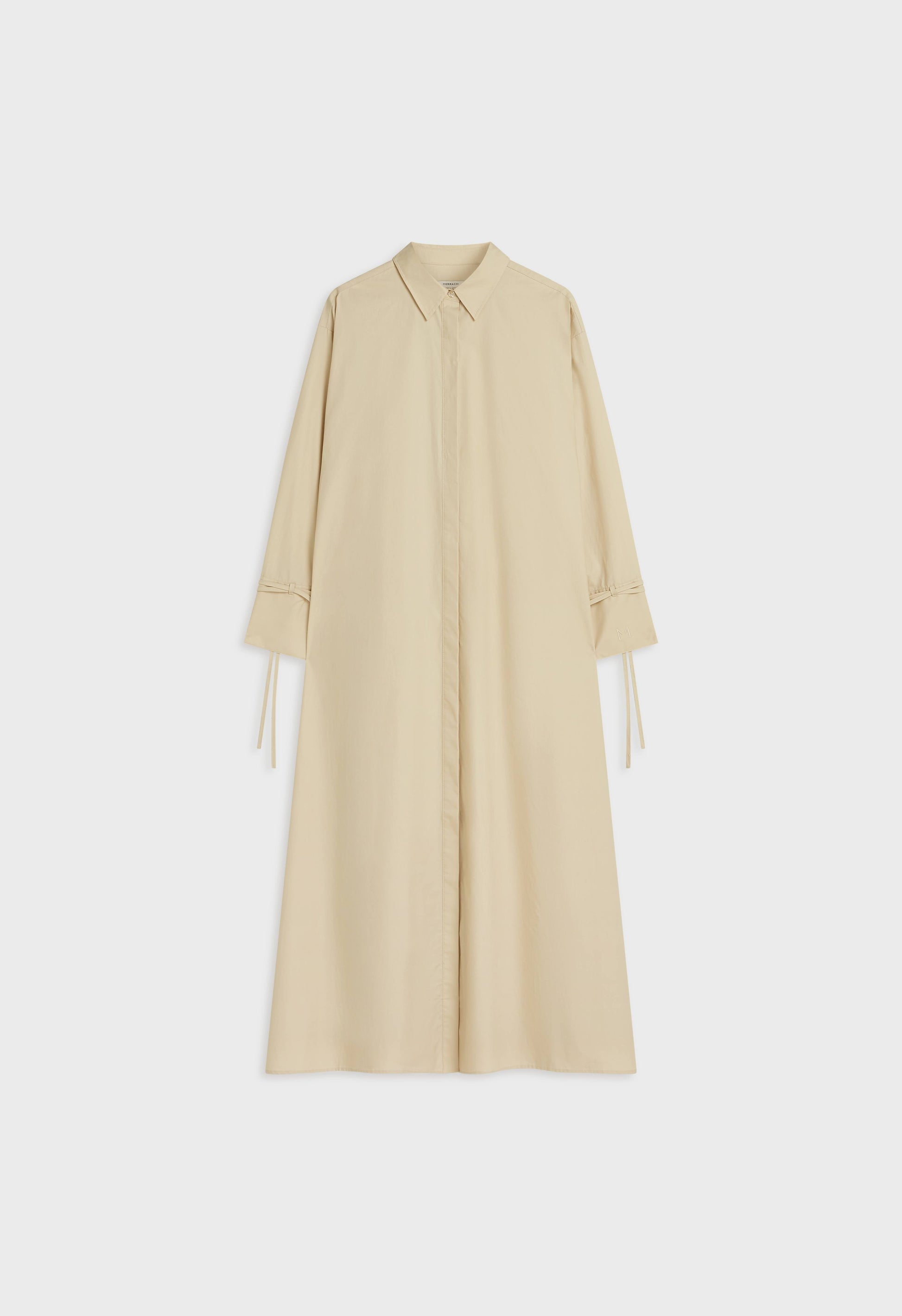 Robe en popeline | Riz brun