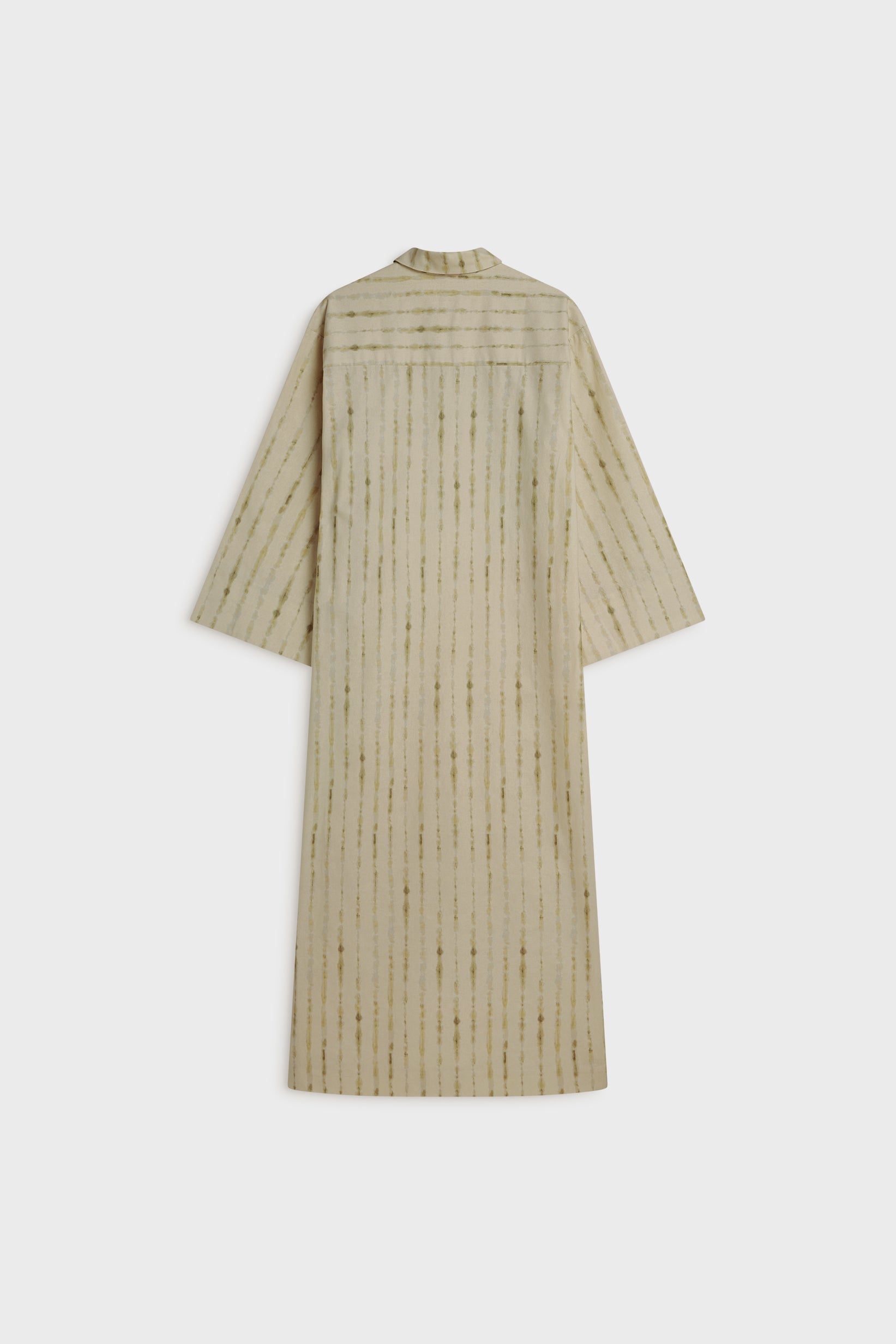 Robe caftan Shibori | Kaki doux