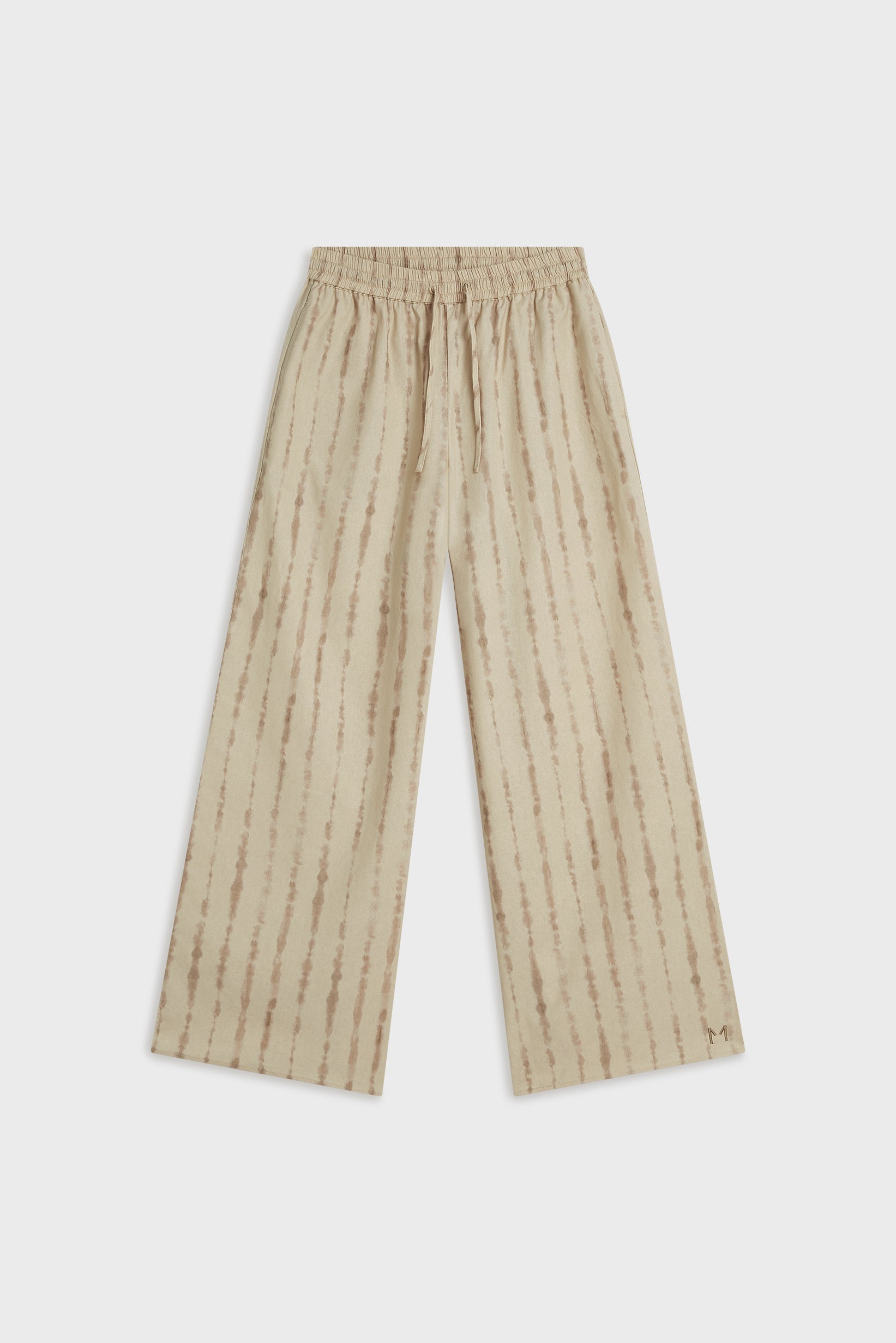 Pantalon Shibori | Riz brun