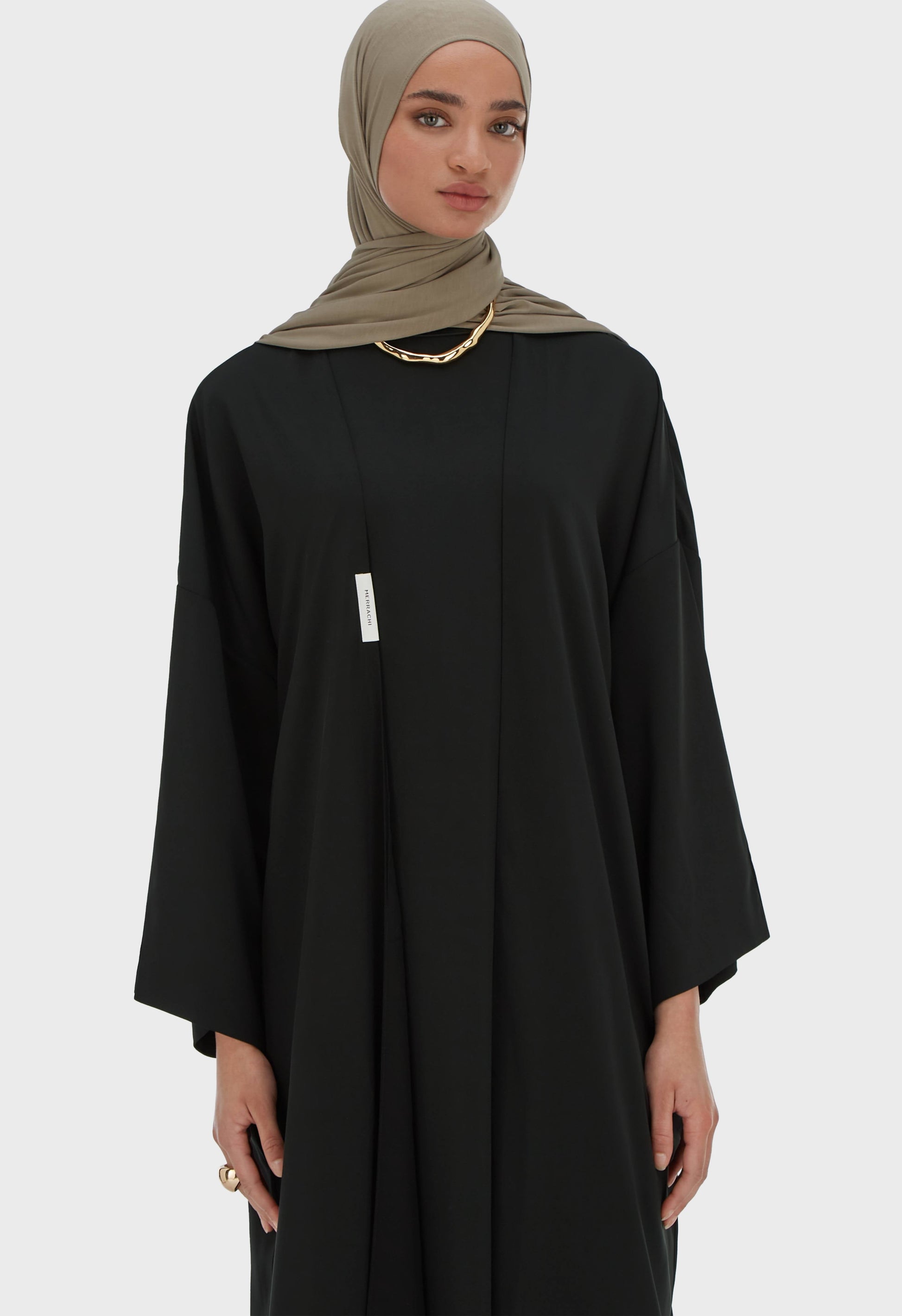 Robe Tissée Sans Manches Regular | Noir