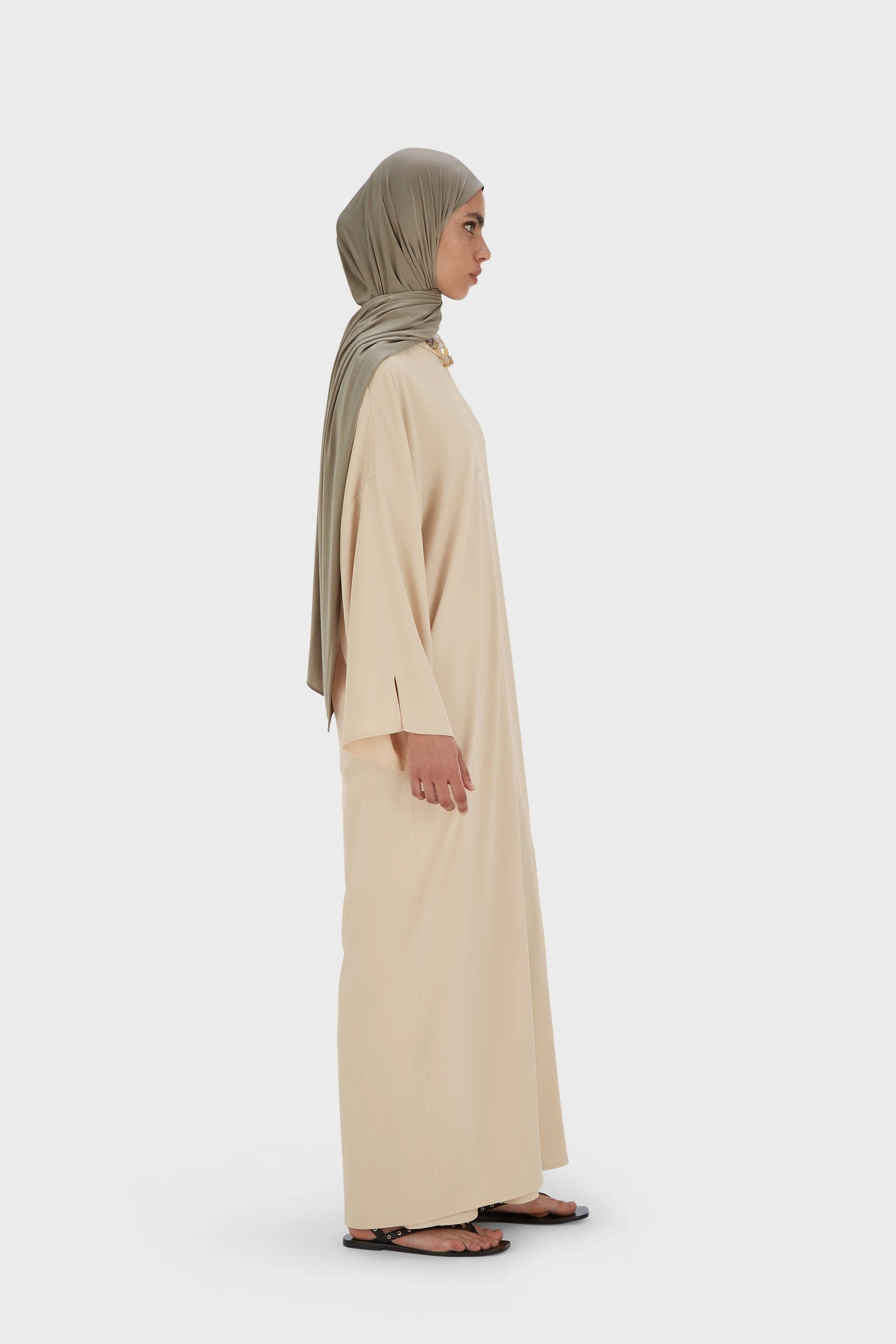 Robe Tissée Sans Manches Regular | Beurre tiède