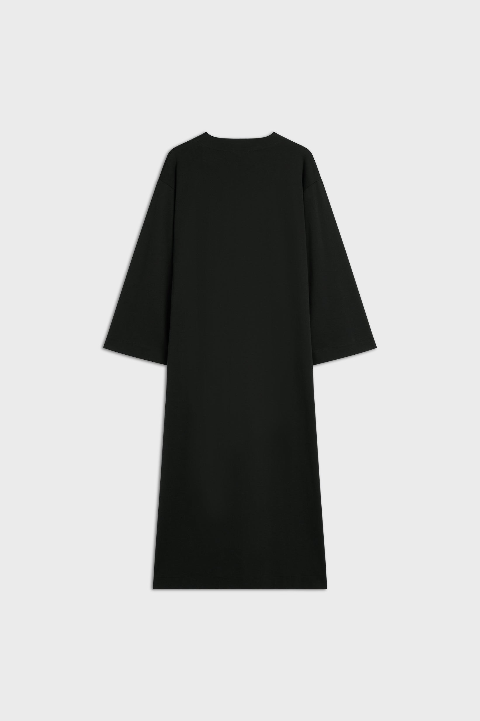 Robe caftan en jersey d’été | Noir