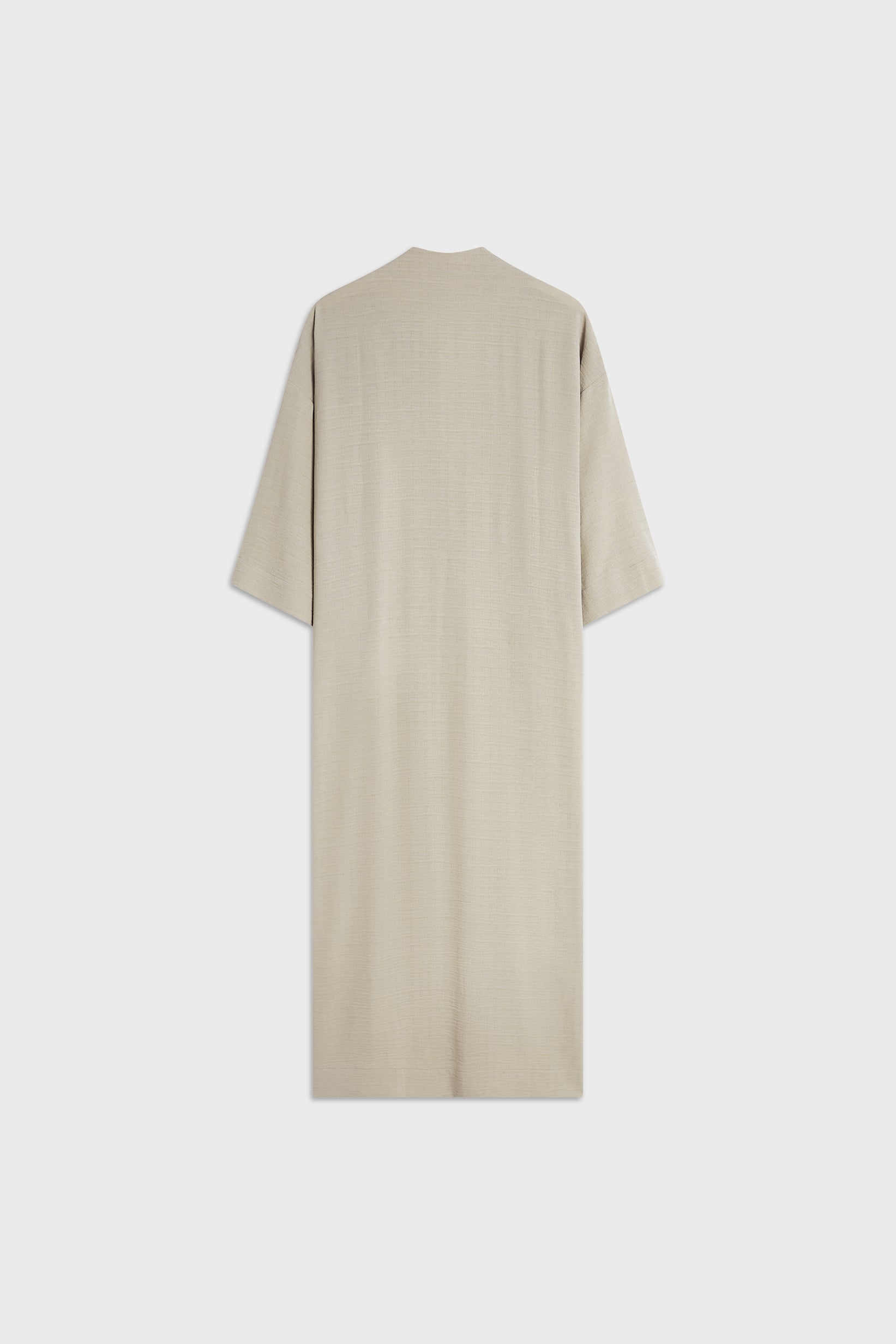 Abaya à rayures d’été | Gris mousse