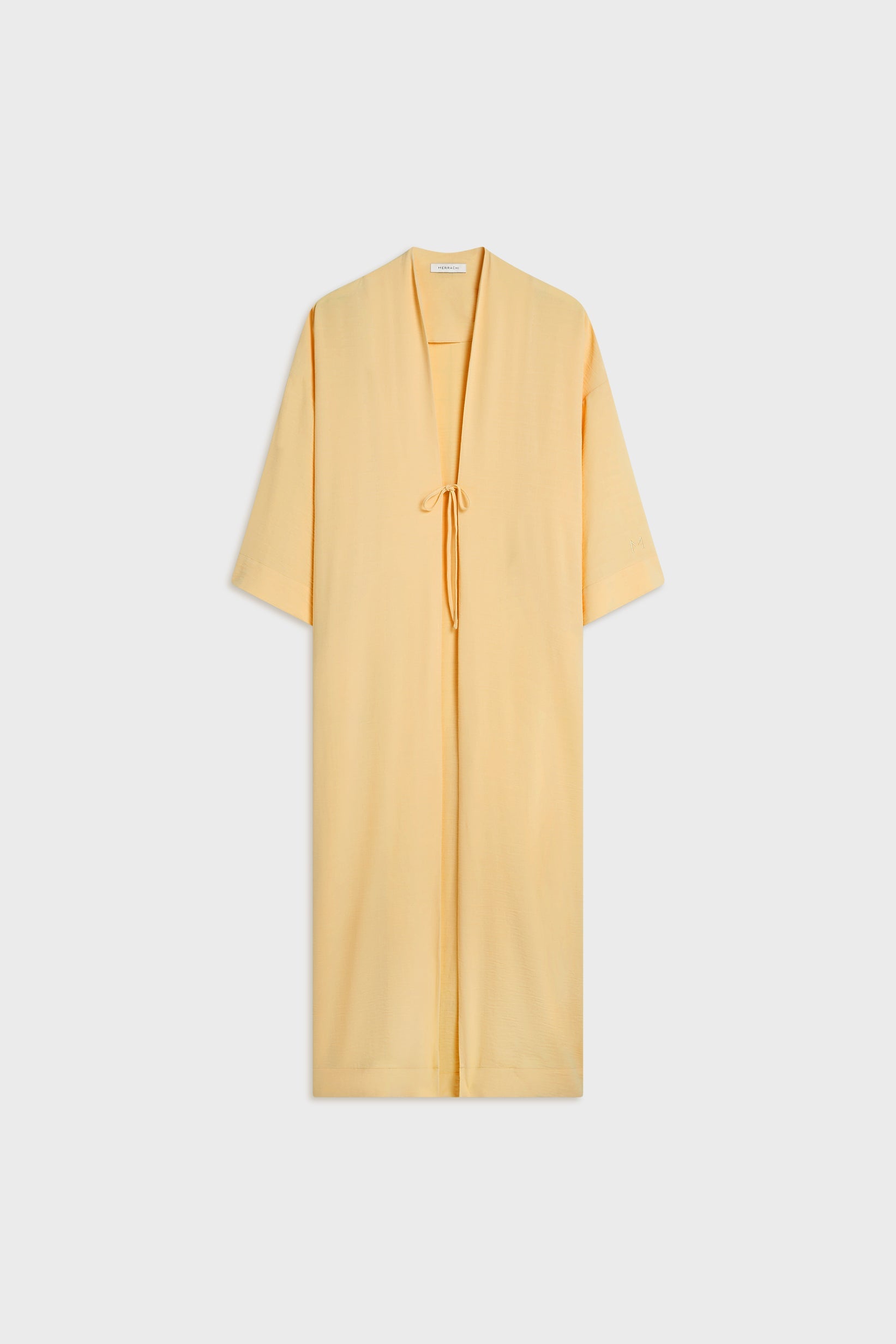 Abaya à rayures d’été | Jaune coucher de soleil