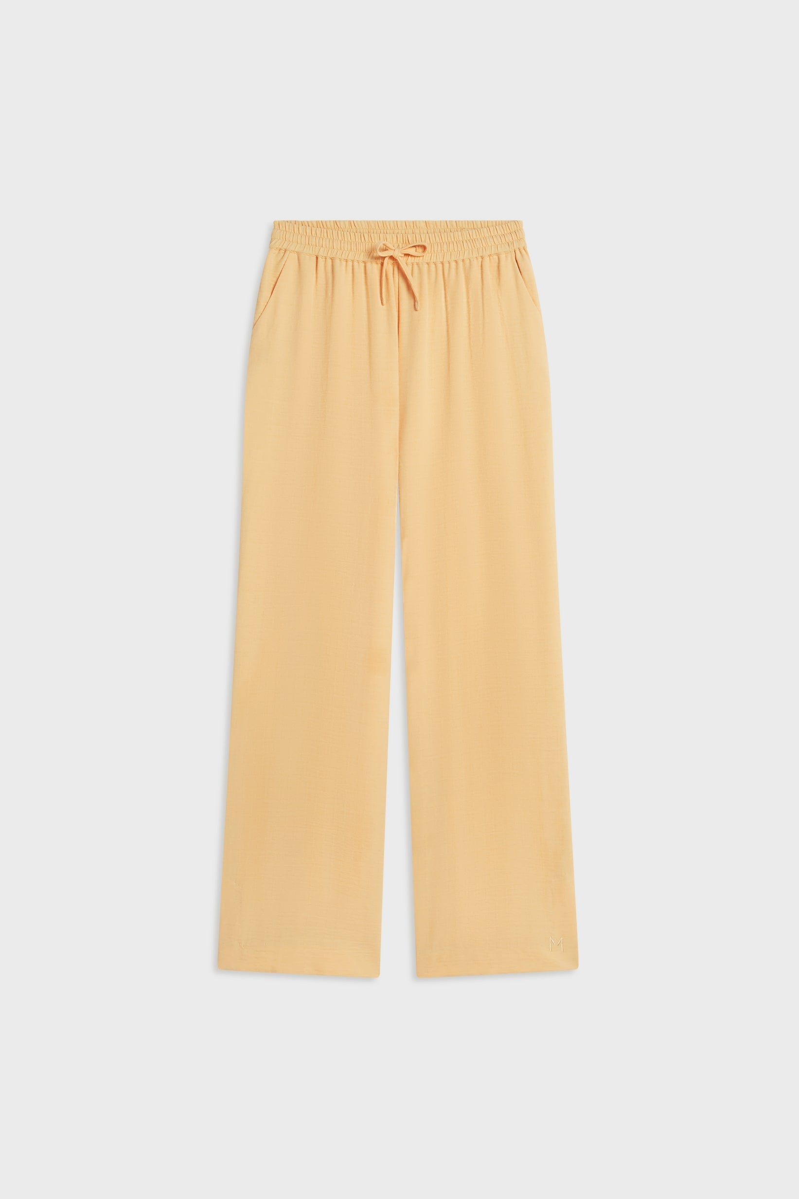 Pantalon à rayures d’été | Jaune coucher de soleil