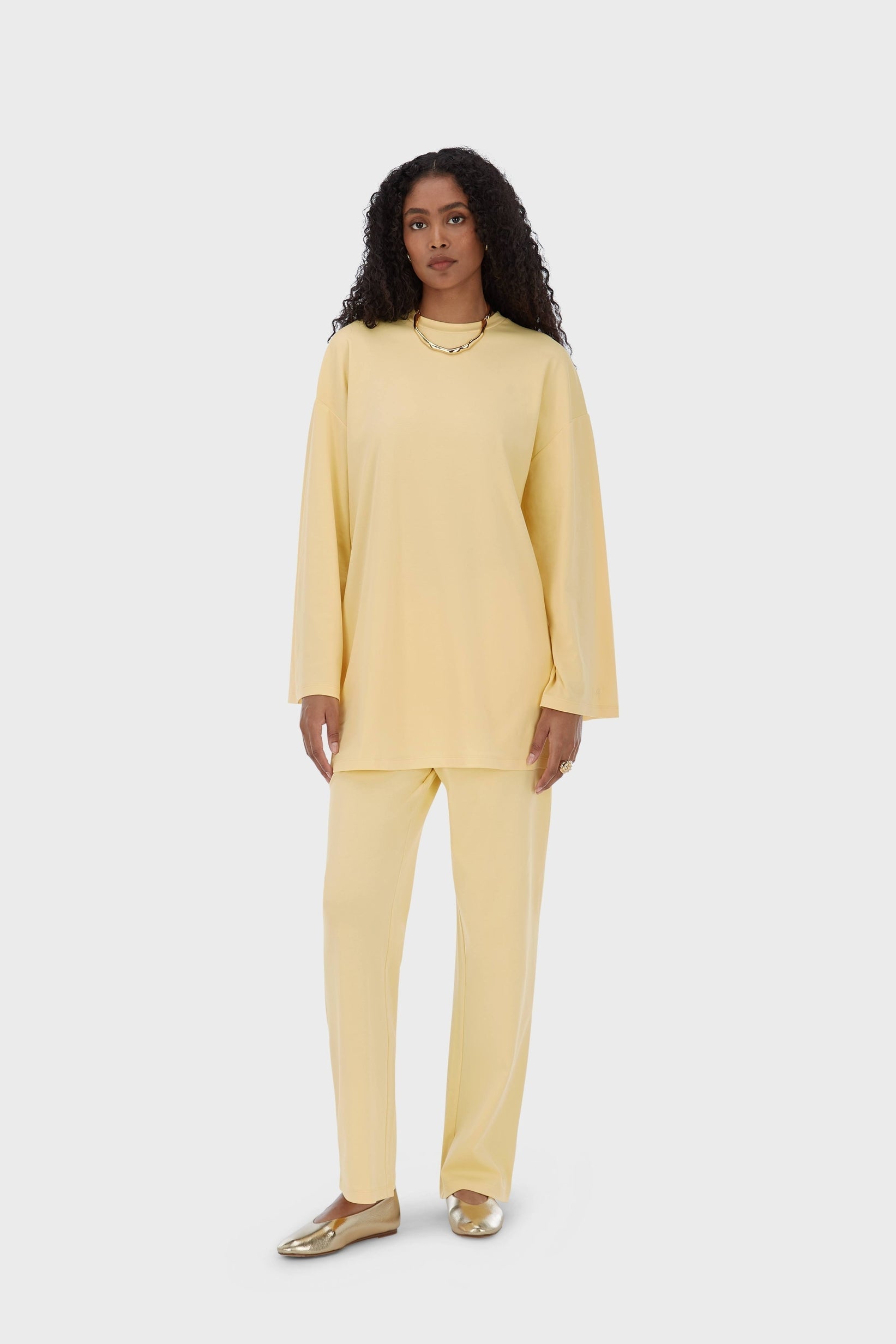 Pantalons Jersey d’été | Jaune coucher de soleil
